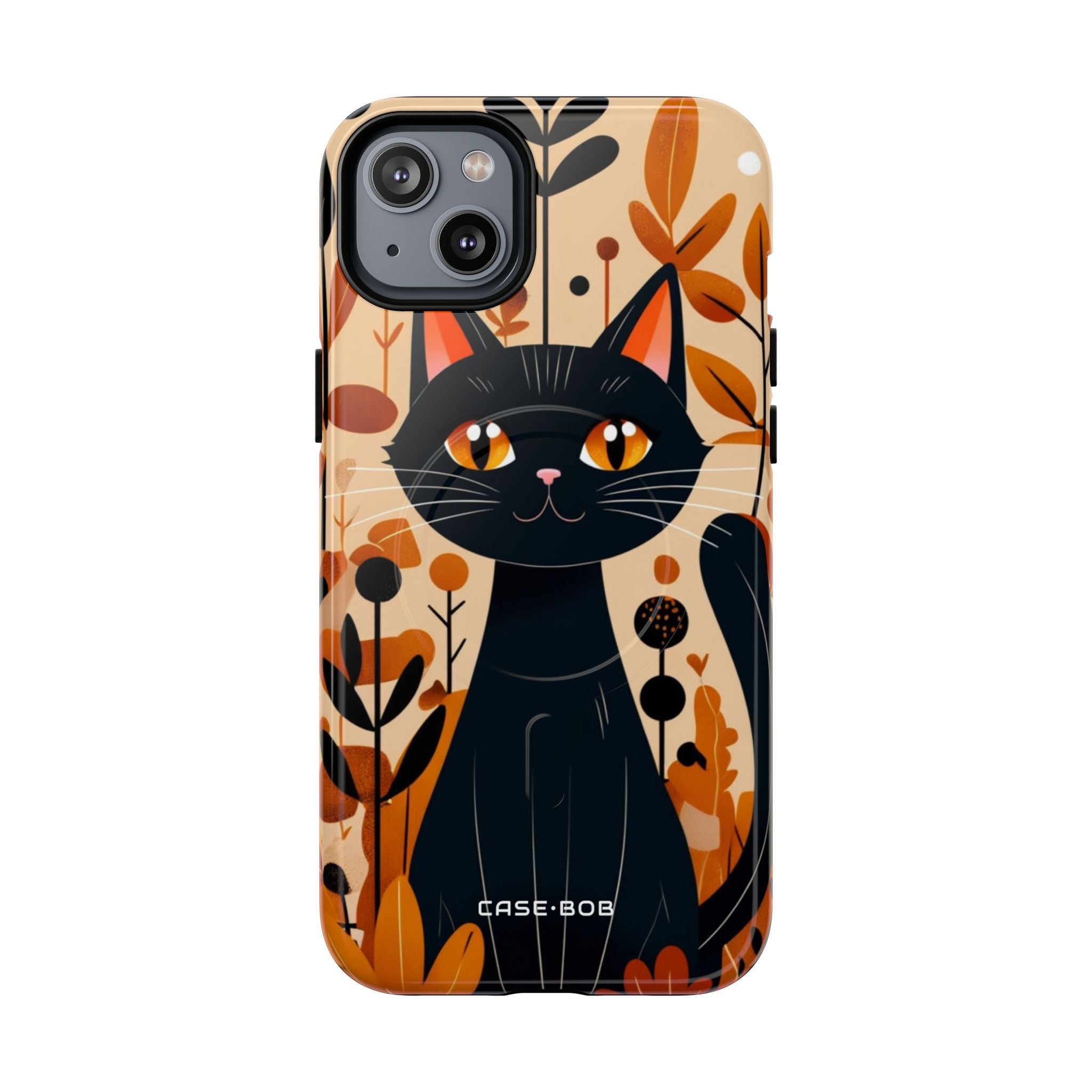 Black Cat Glow iPhone 14 Plus Case - Tough+
