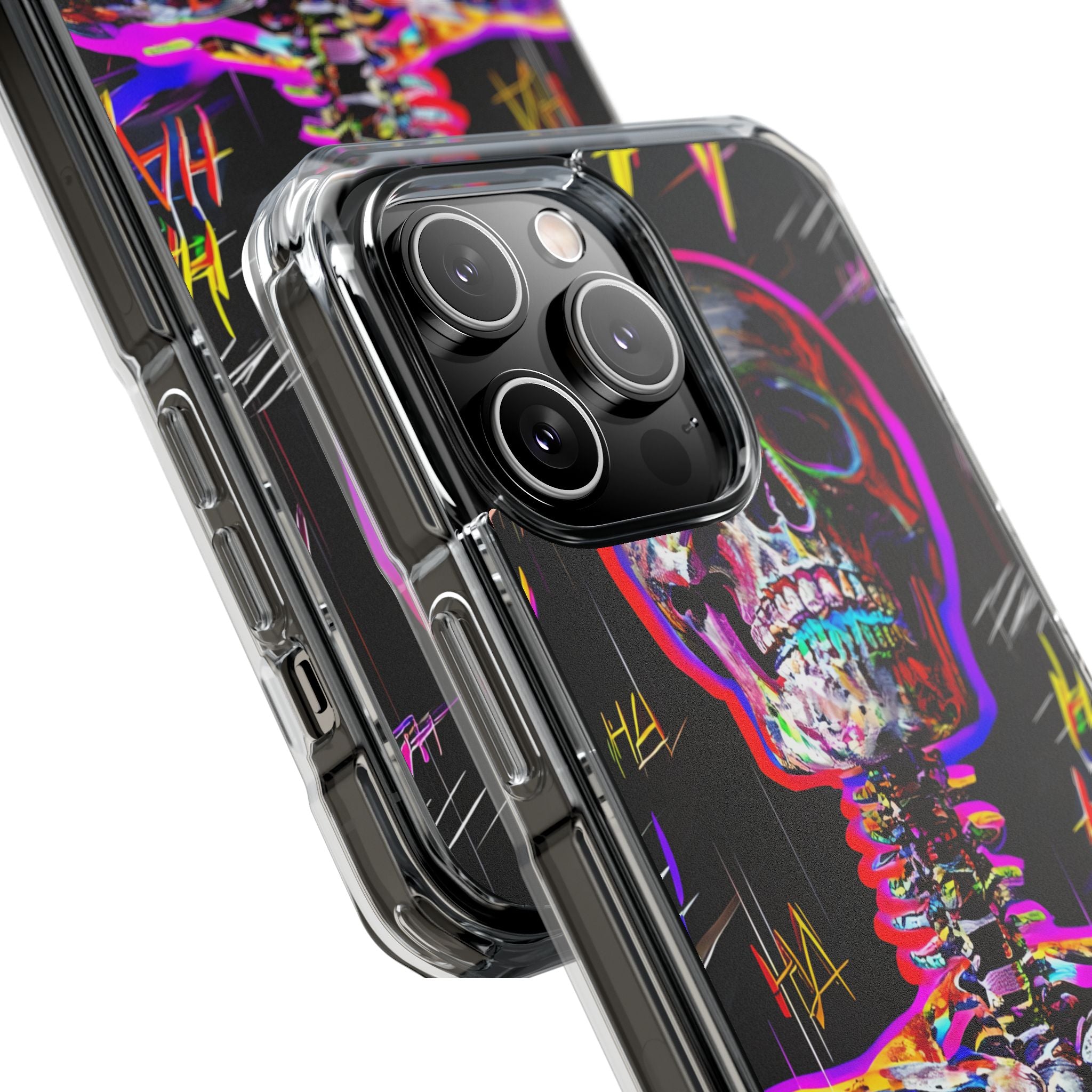 Neon Skeleton Laugh iPhone 14 Pro Max Case - Impact