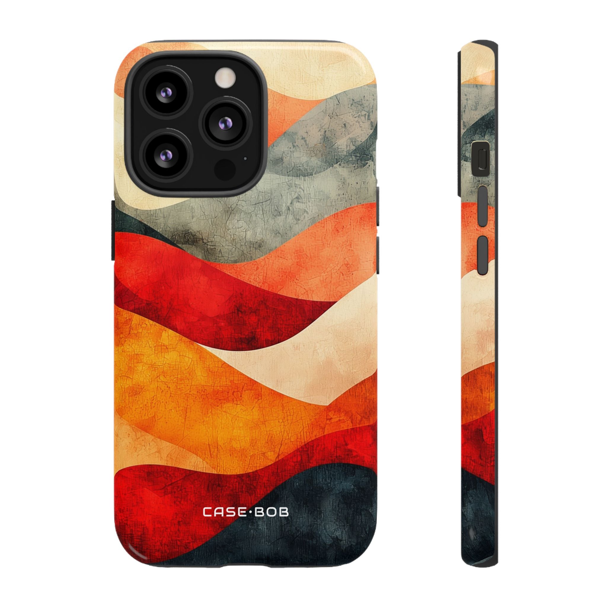 Cracked Wave Sunset iPhone 13 Pro Case - Tough