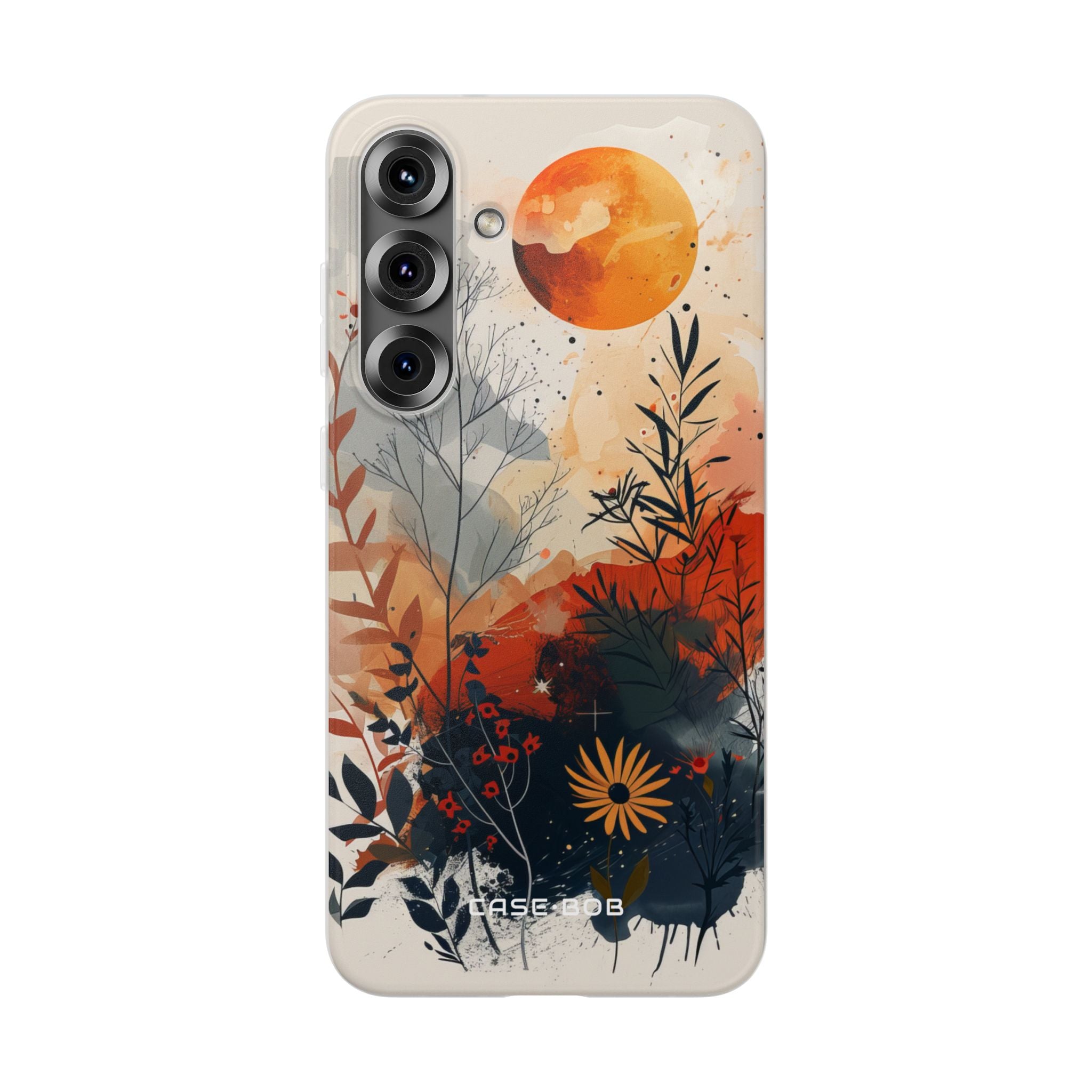 Orange Orb Breeze Samsung S25 Plus Case - Soft