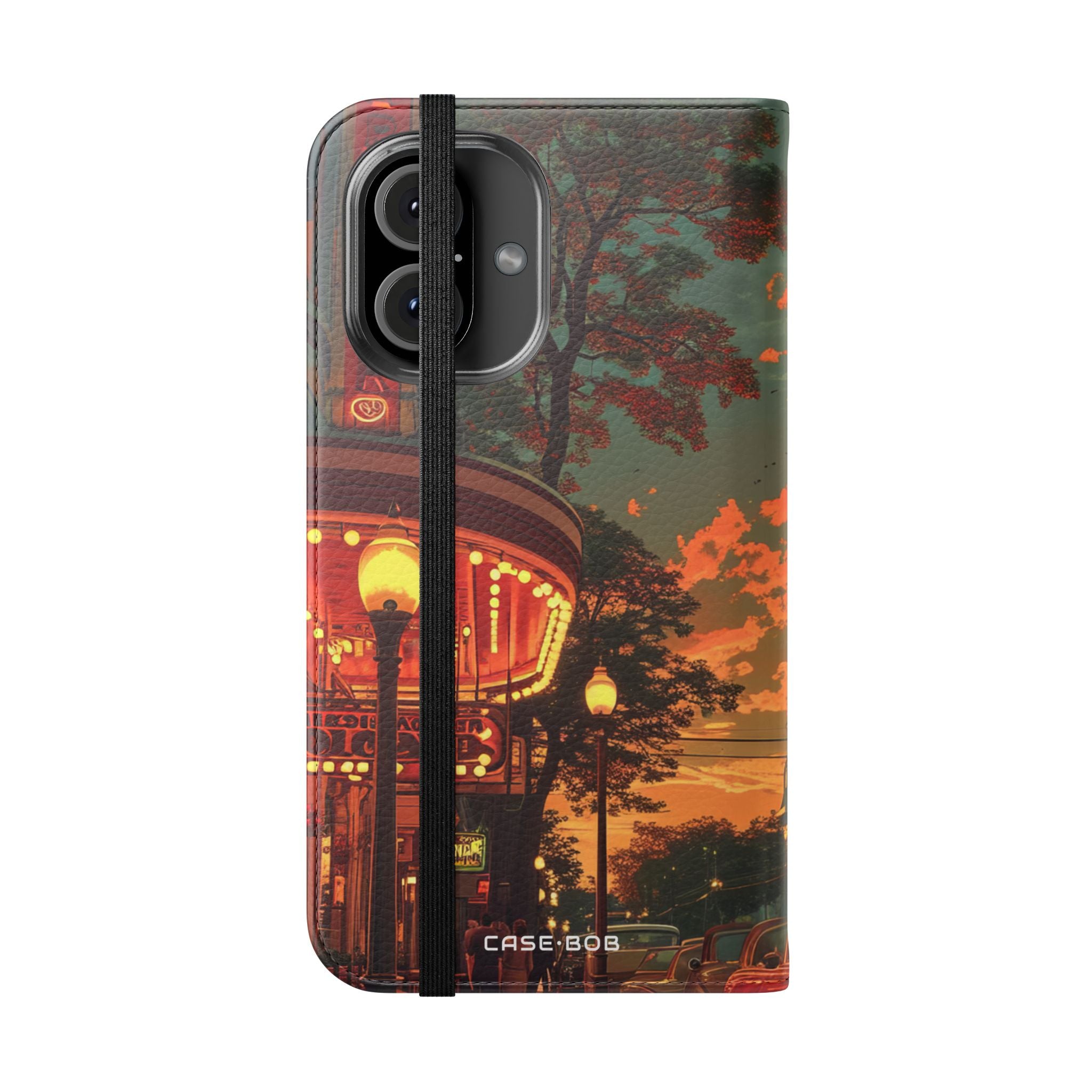 Crimson Classic Glow - iPhone 16 Case - Wallet