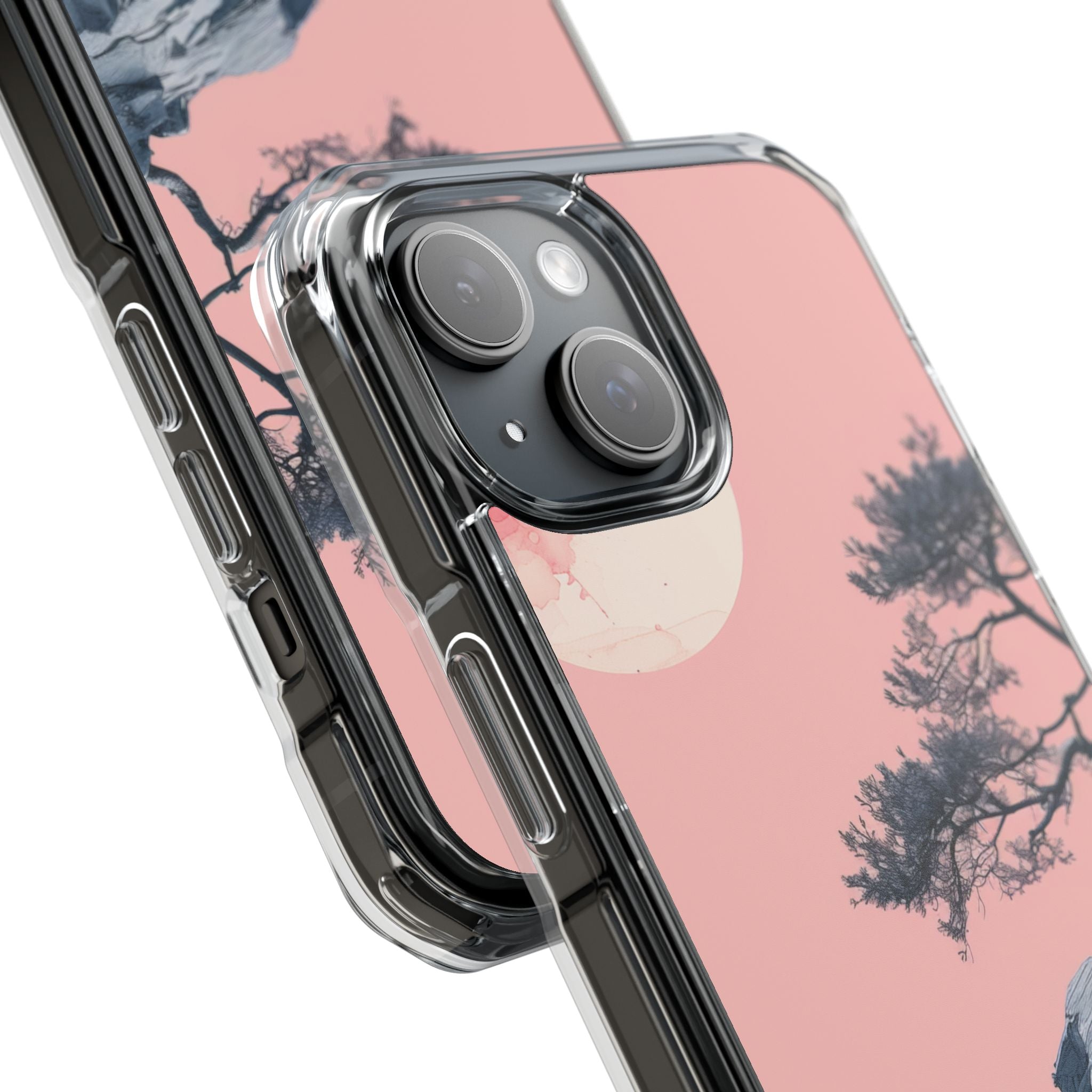 Pink Cliff Solitude iPhone 15 - Impact Clear+