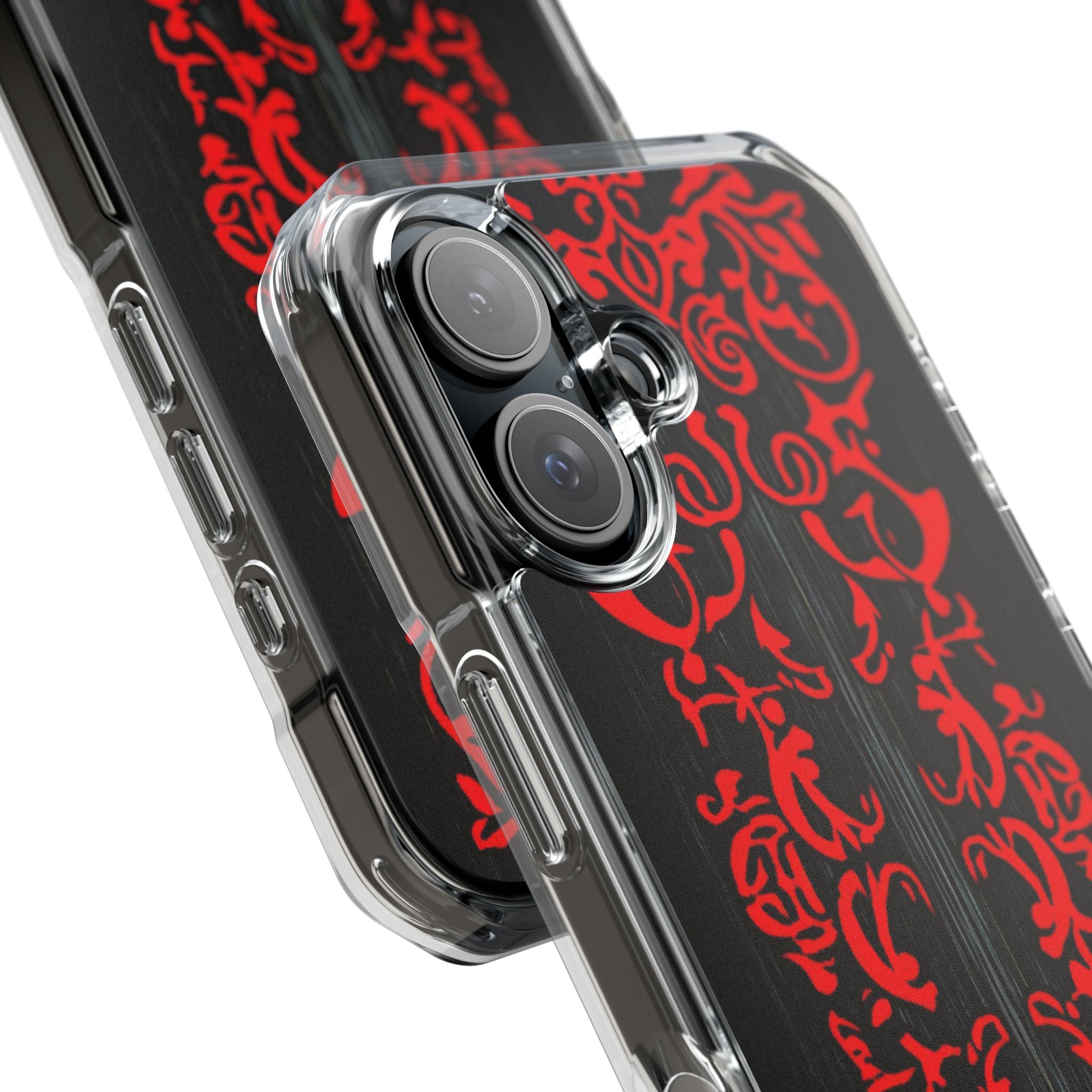 Crimson Spiral iPhone 16 Case - Impact
