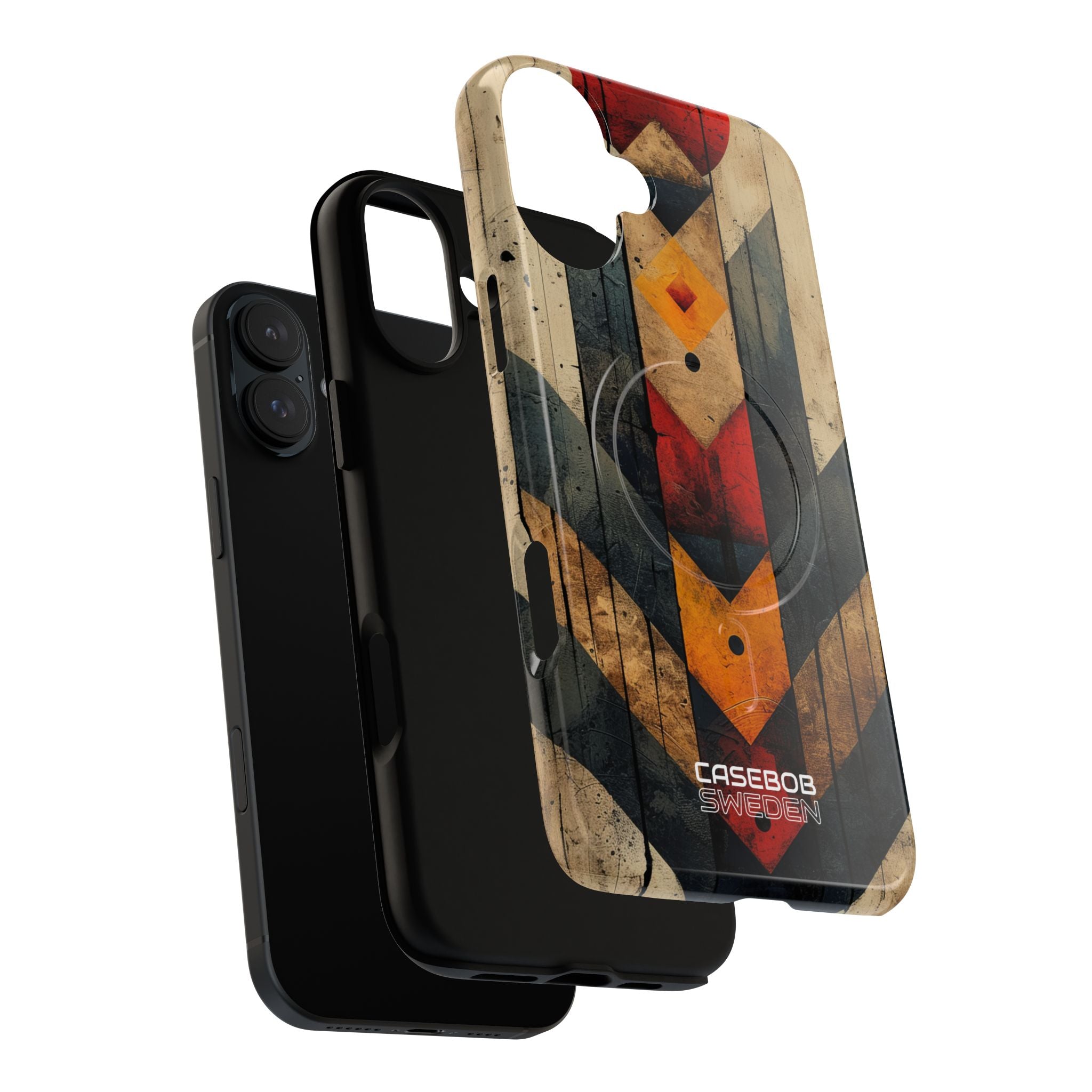 Geometric Fire Rise iPhone 16 - Tough+