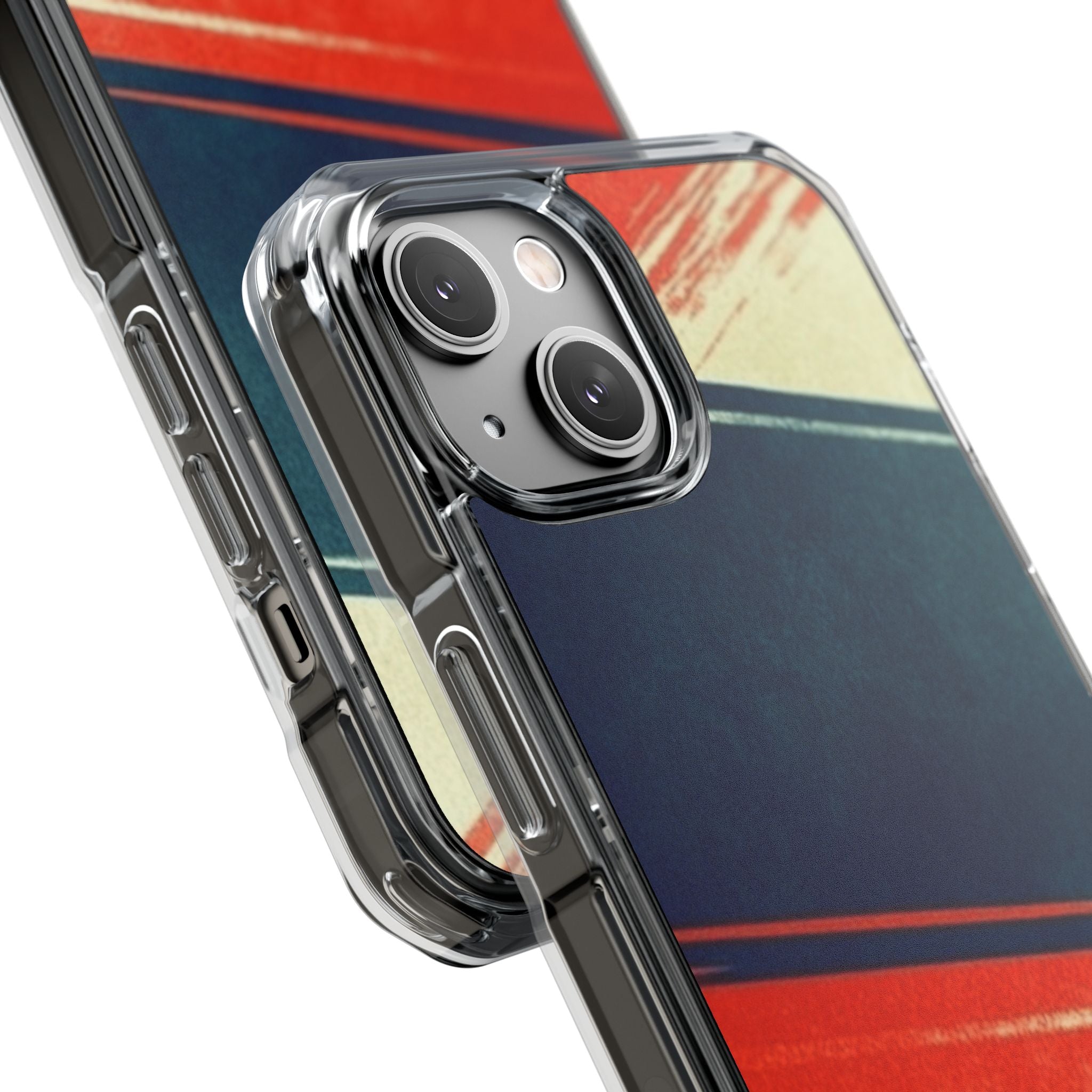 Blue Diagonal Motion iPhone 14 Case - Impact