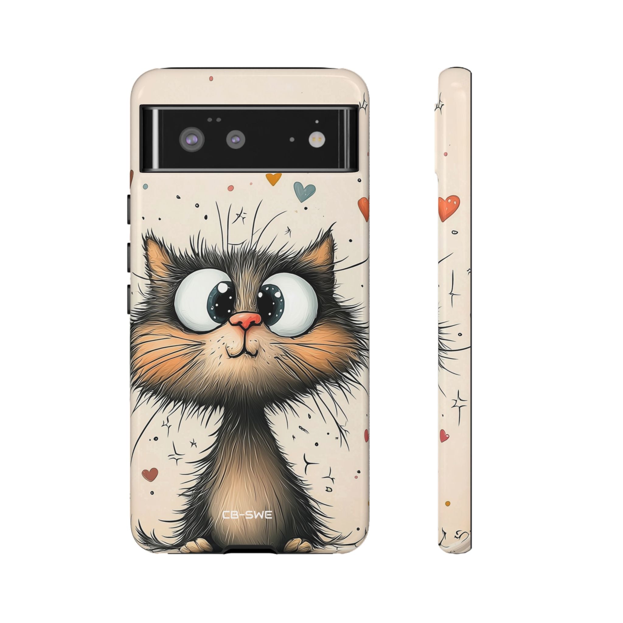 Whimsical Cat Smiles - Google Pixel Case