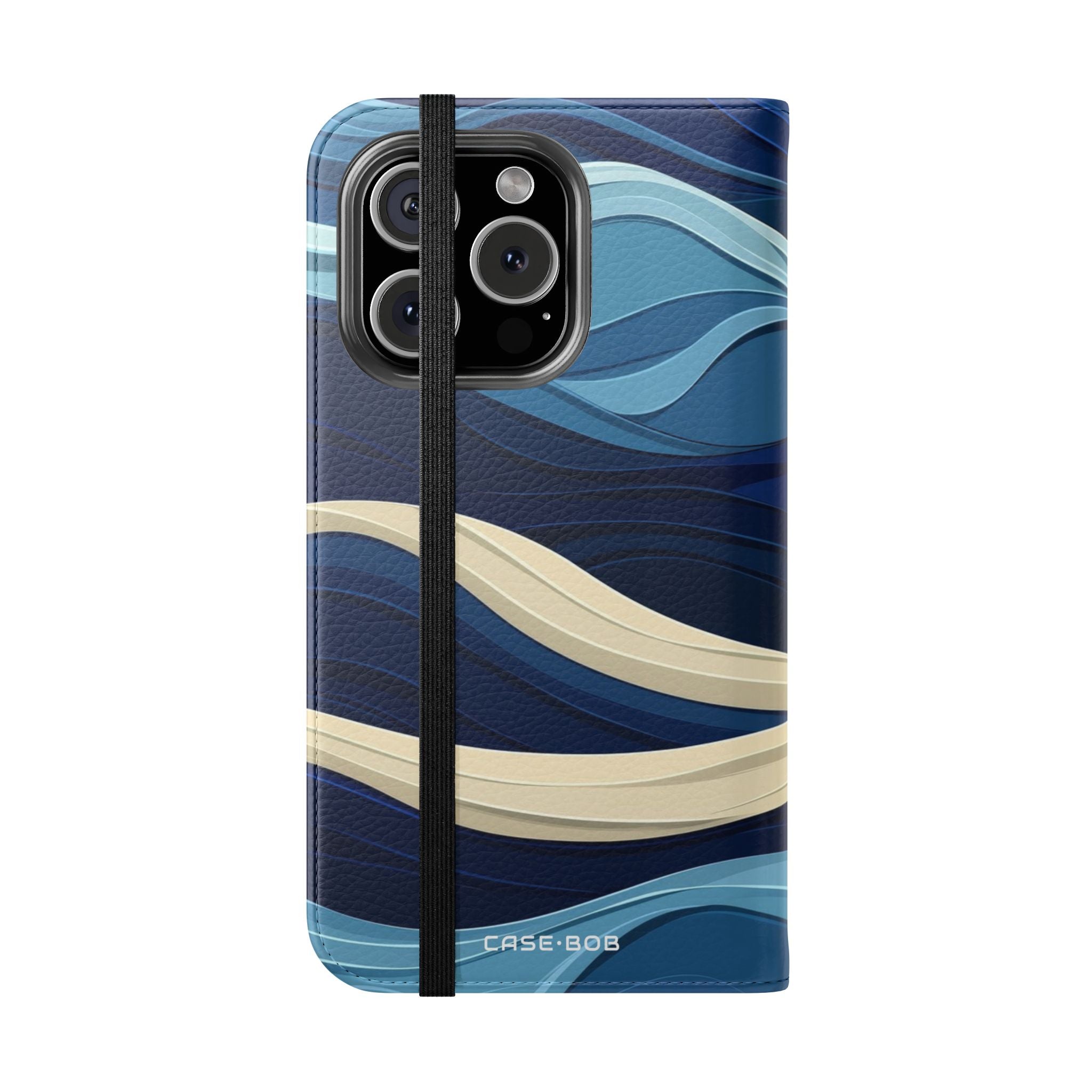 Blue Wave Flow - iPhone 16 Pro Case - Wallet
