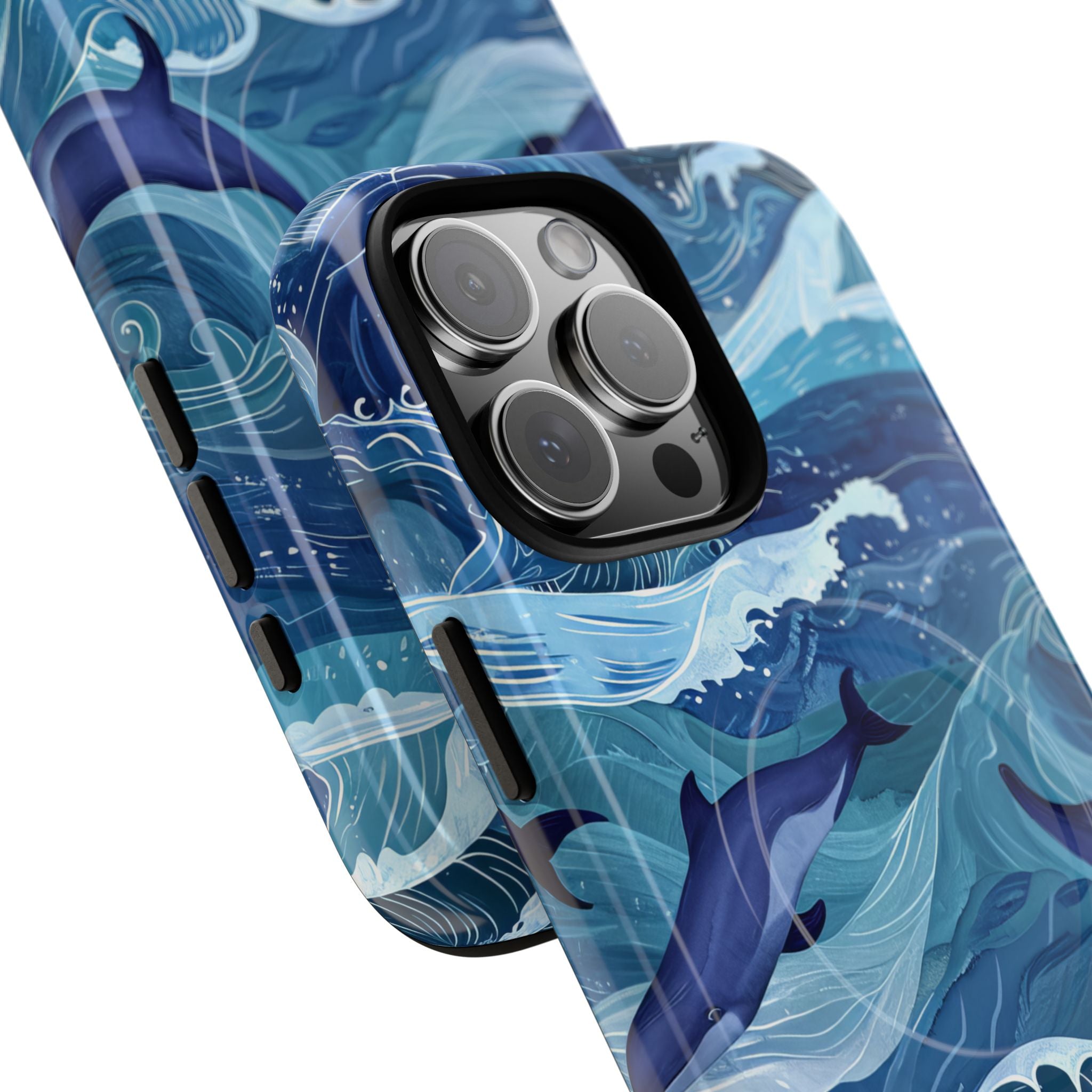 Dolphin Waves iPhone 16 Pro Max Case - Tough+