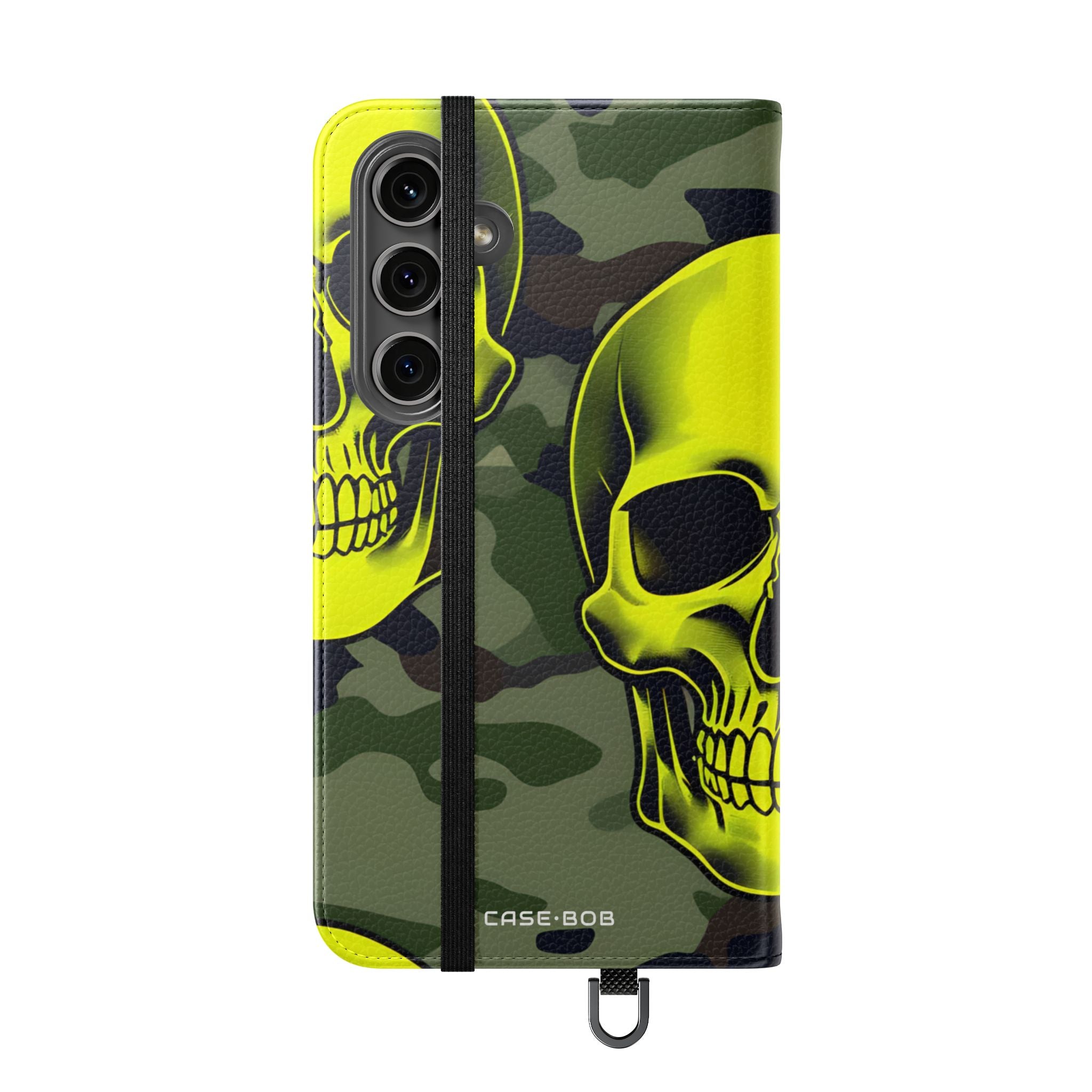 Neon Skull Camo - Samsung S24 Plus Case - Wallet