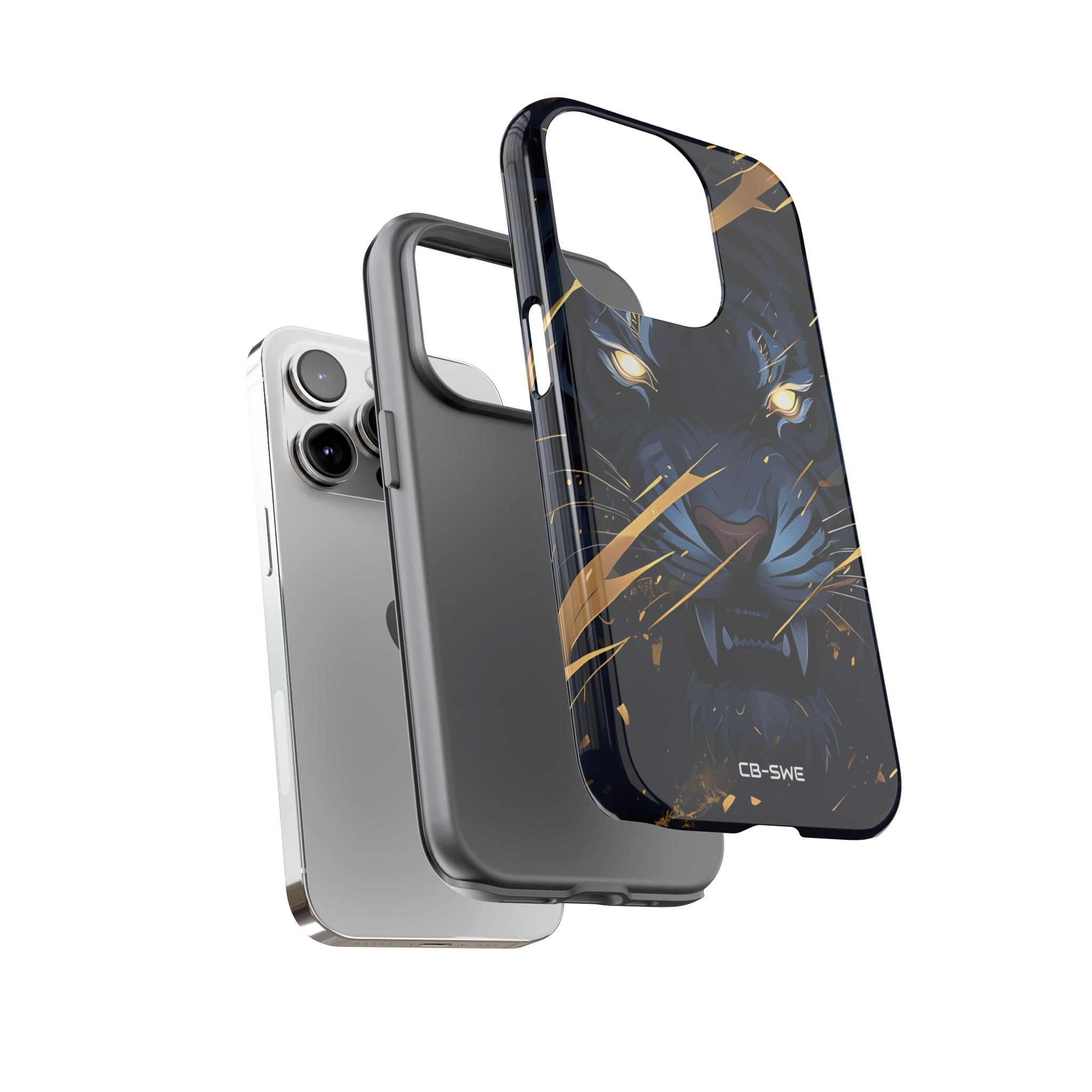 Tiger's Glowing Gaze - iPhone Case