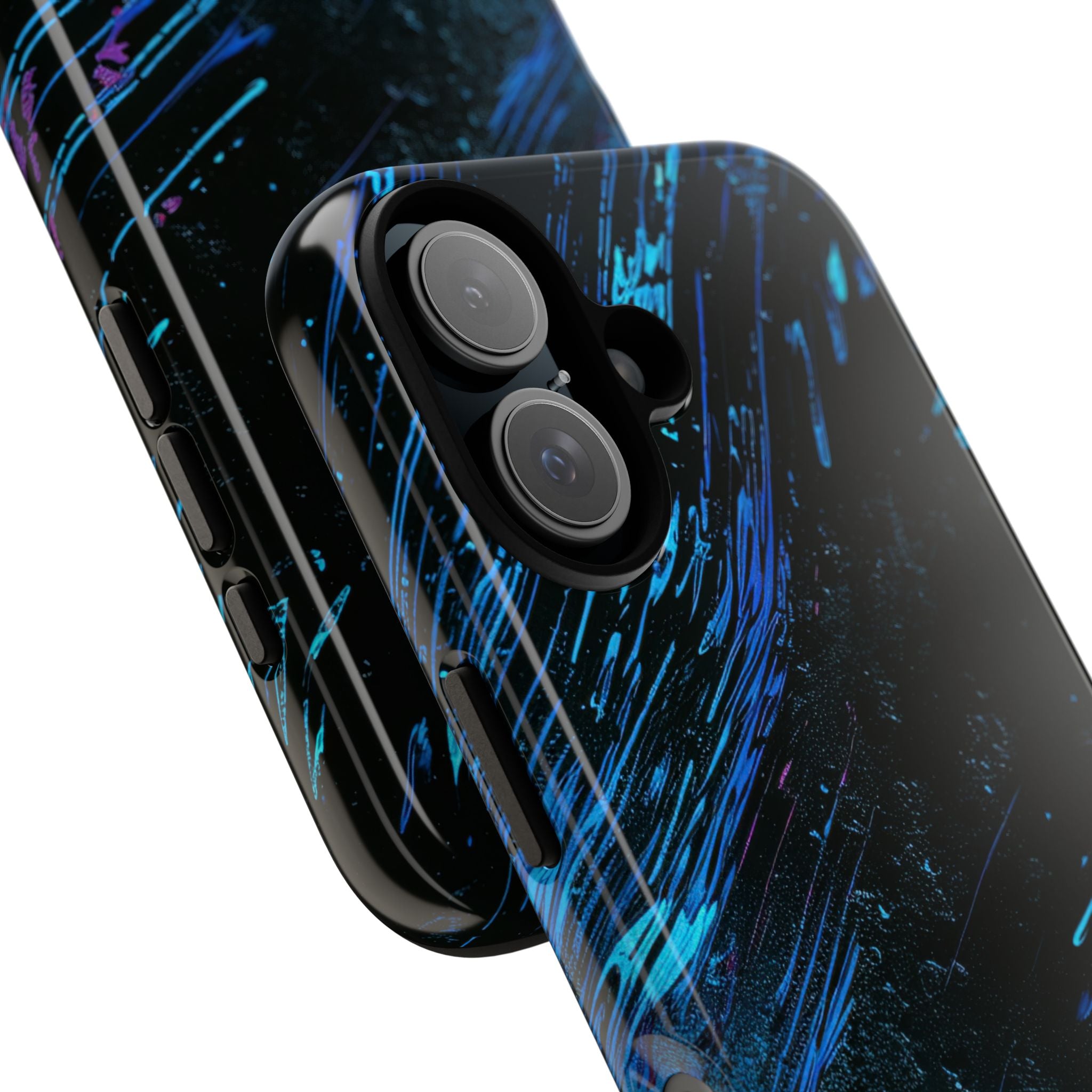 Midnight Blue Currents iPhone 16 - Tough