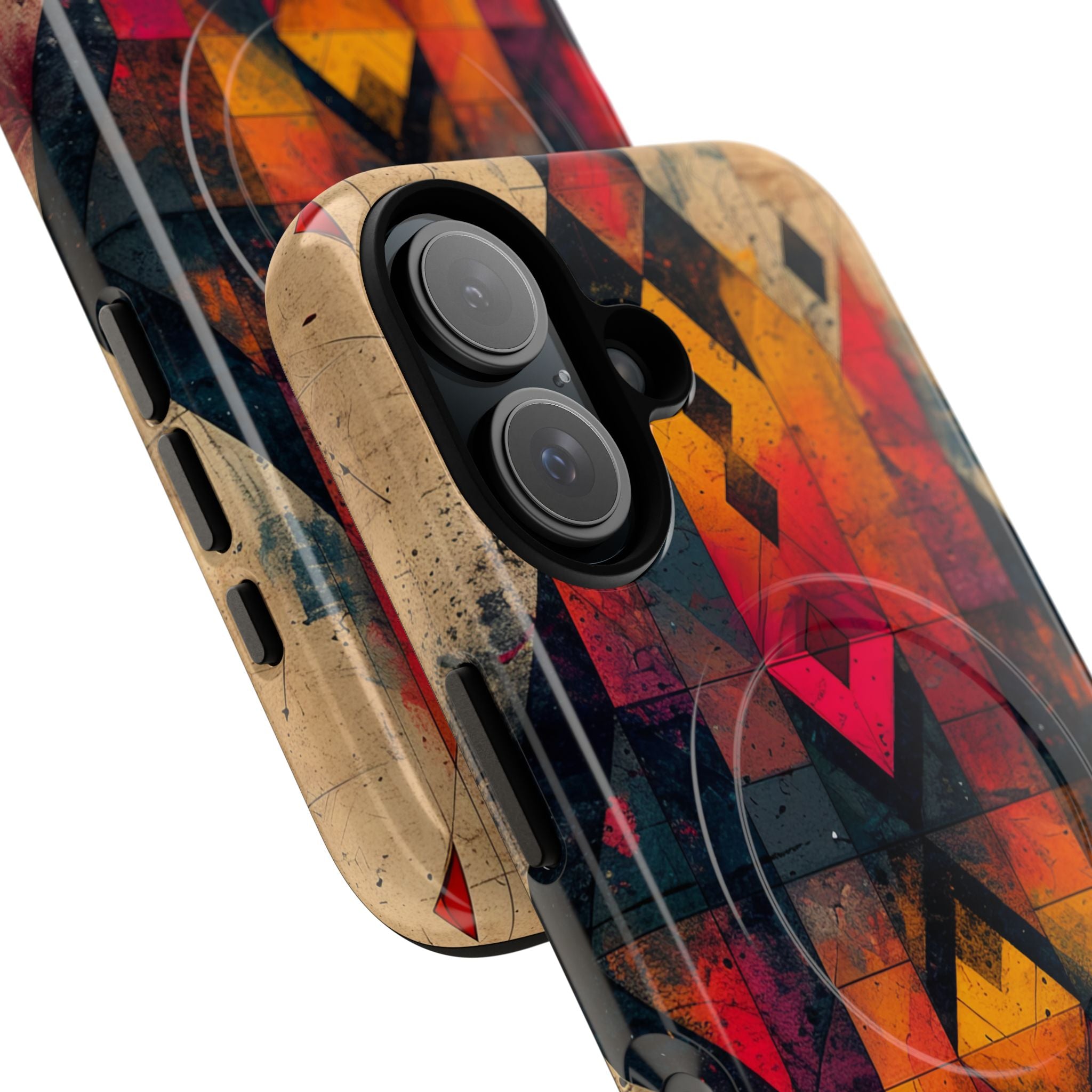 Fiery Symmetry Fusion iPhone 16 - Tough+