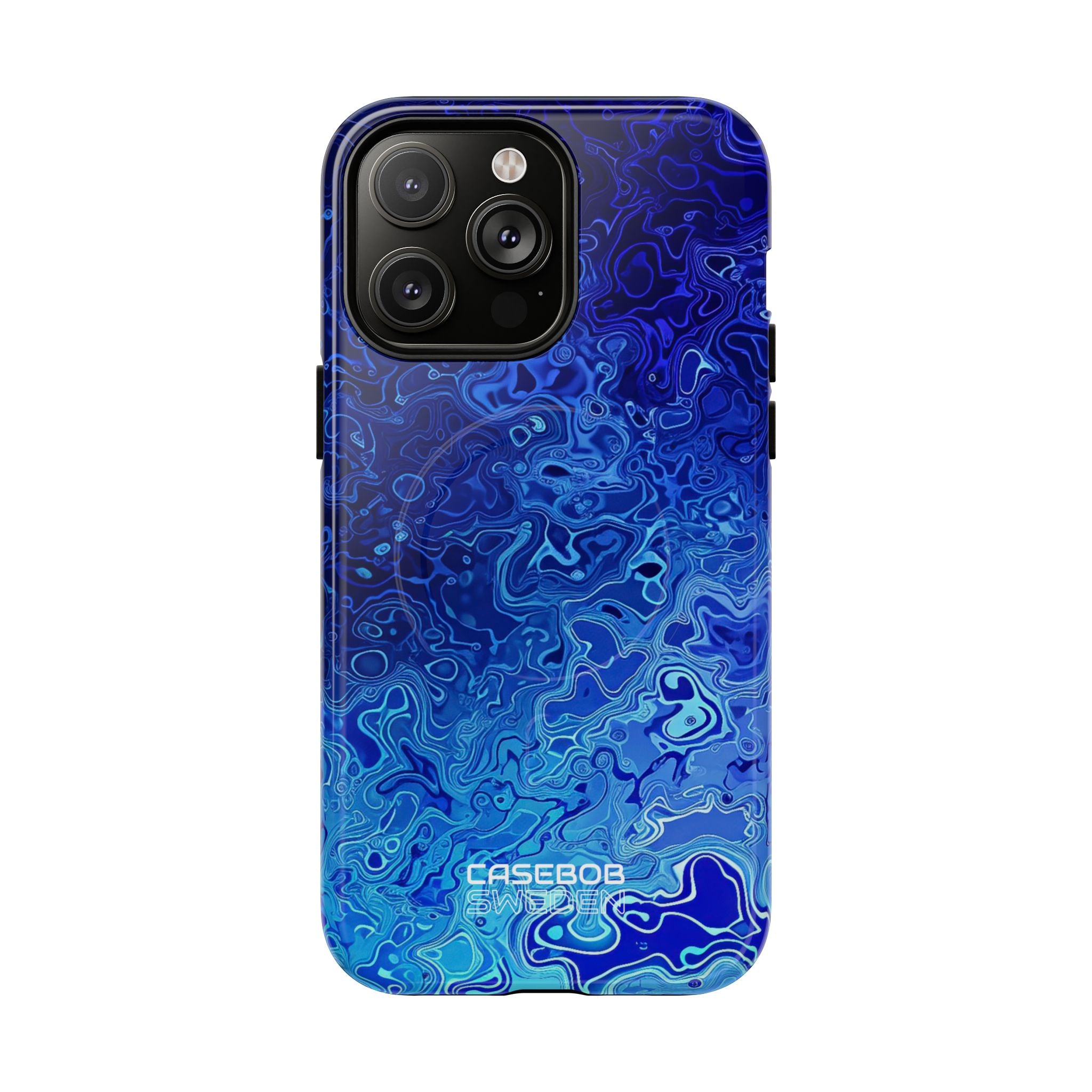 Swirling Blue Currents iPhone 14 - Tough+