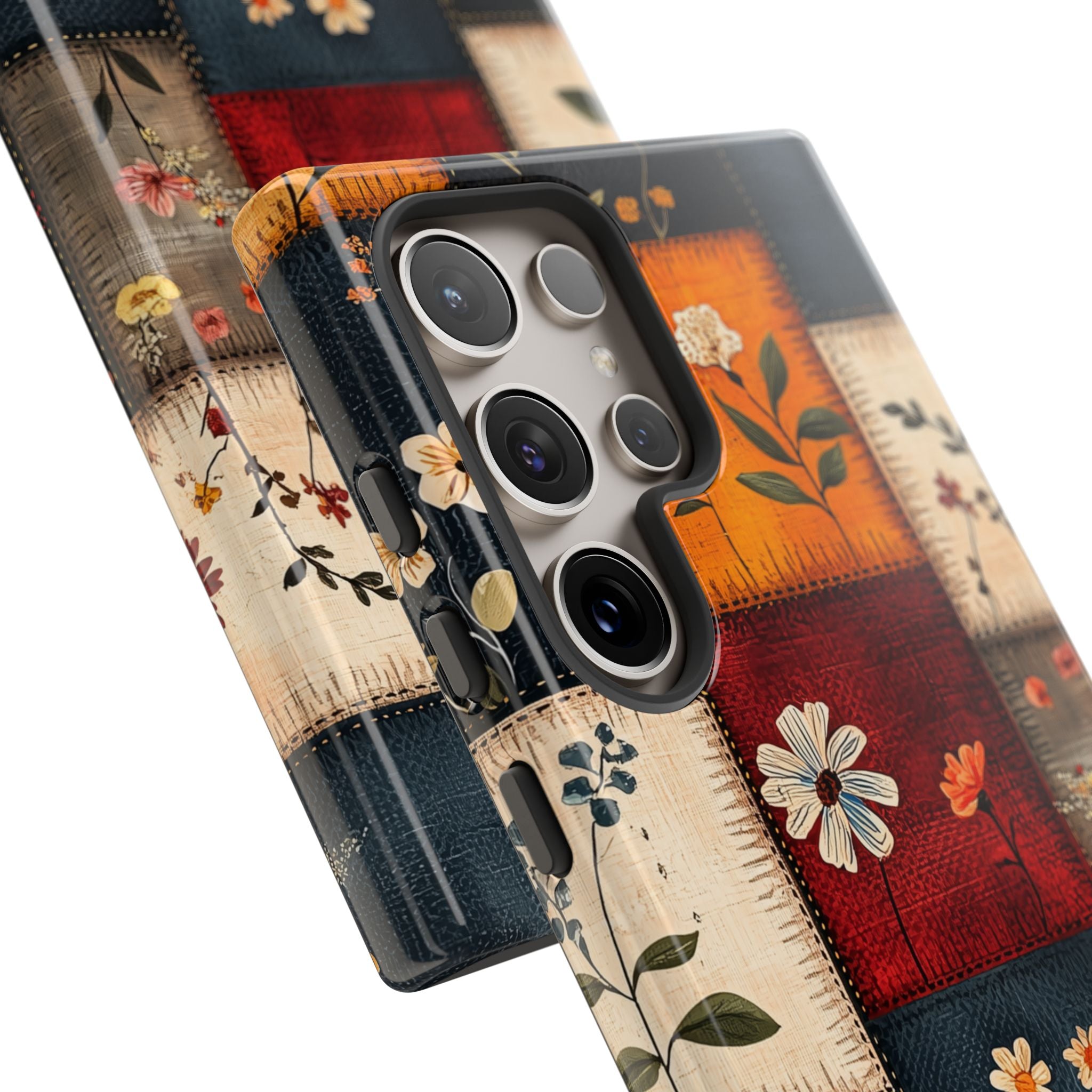 Patchwork Blooms Samsung S24 Ultra Case - Tough