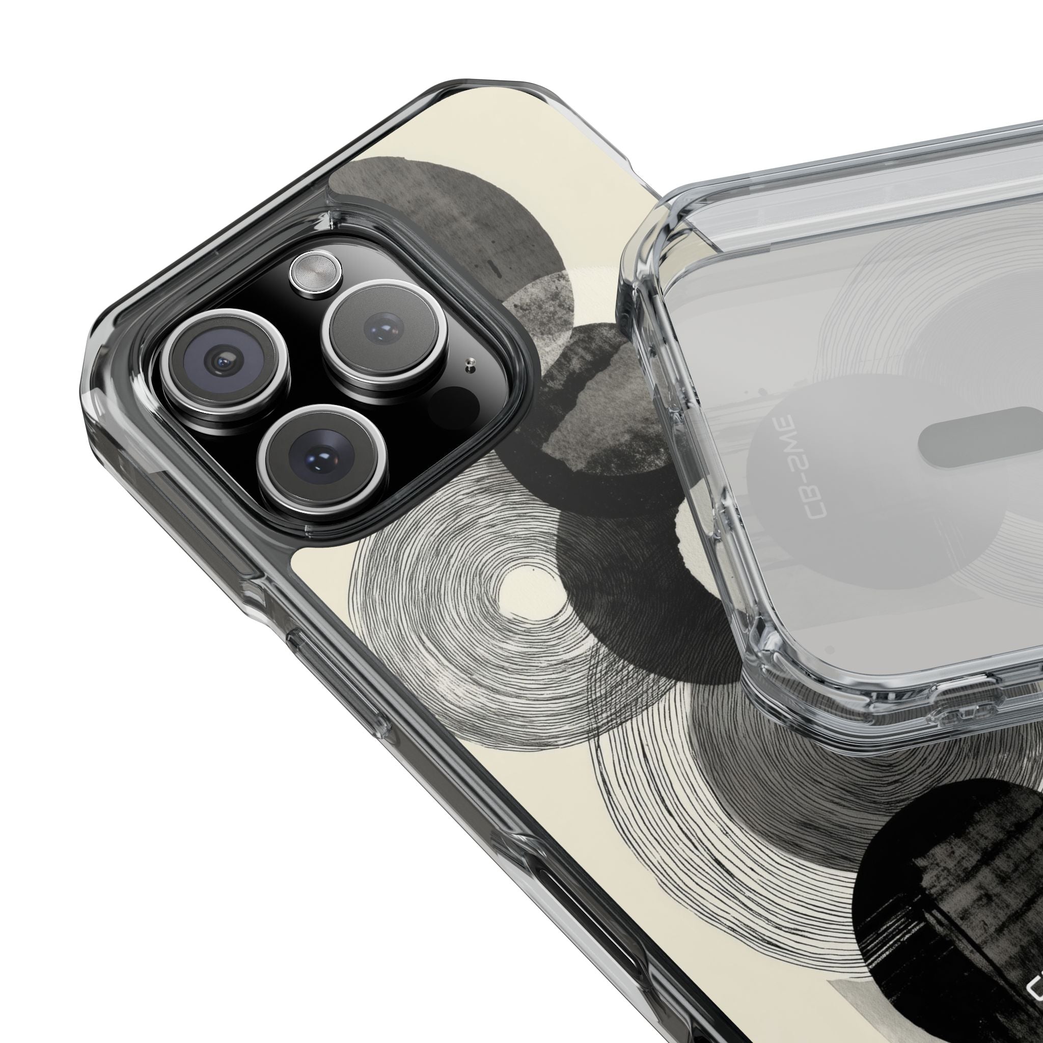 Circles Embrace Lines iPhone Case - Impact