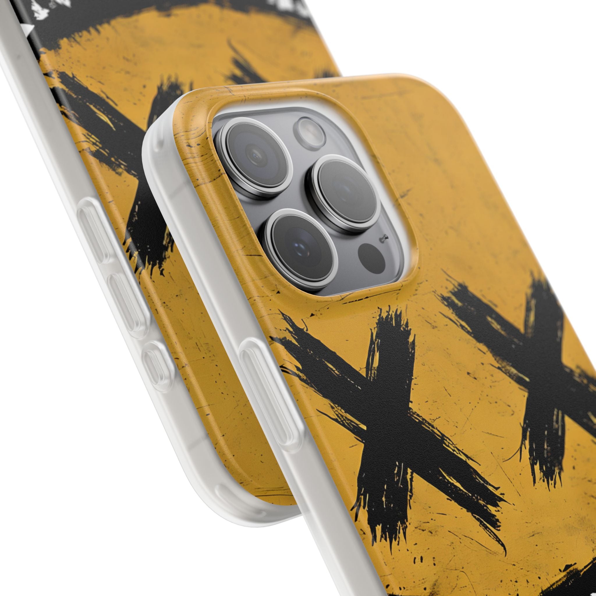 Jagged Smile Yellow iPhone 15 Pro Max Case - Soft