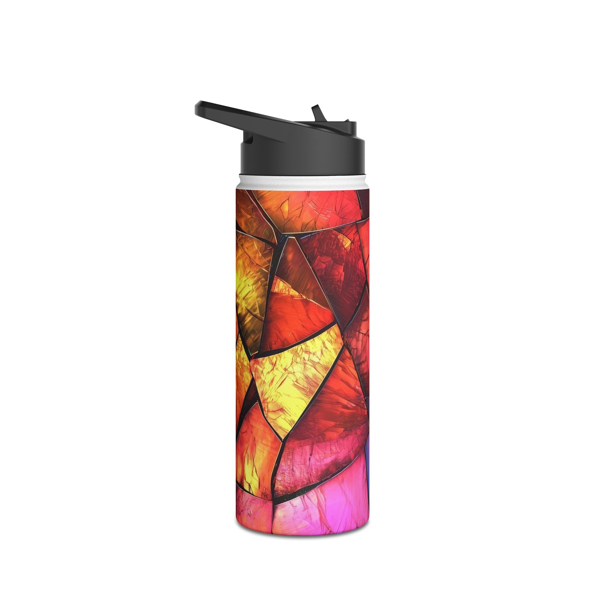 Crimson Shards - Stainless Steel Water Bottle