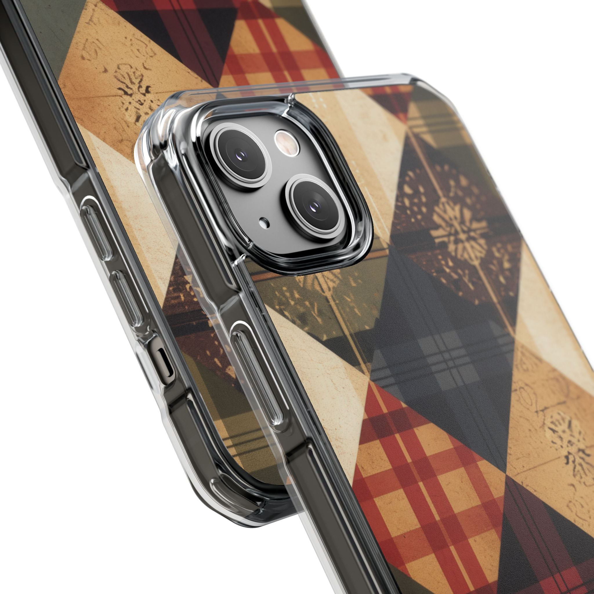 Rustic Quilt Charm iPhone 14 - Impact Clear+