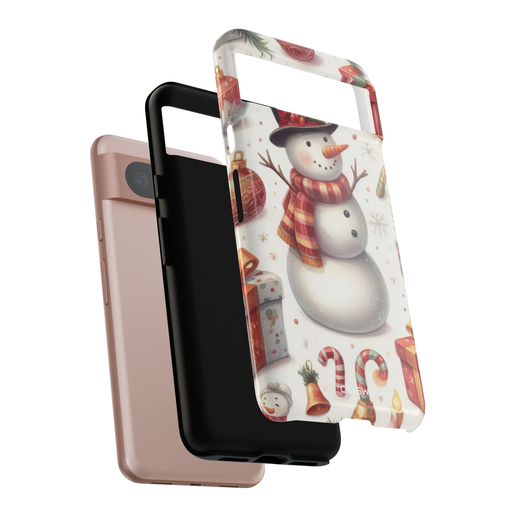 Snowman Wears Scarf - Google Pixel Case