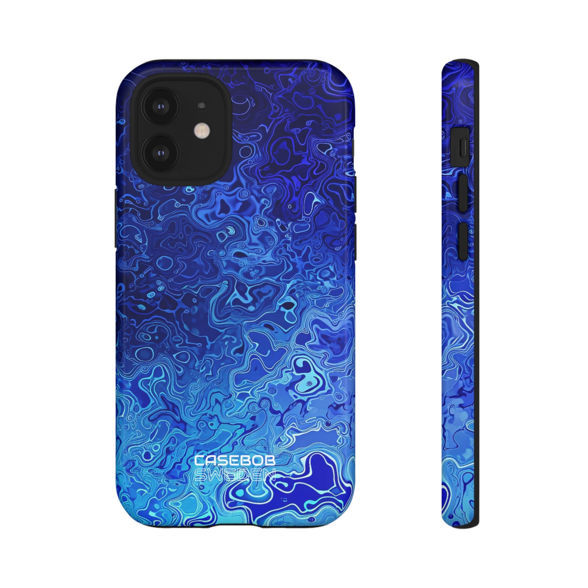 Swirling Blue Currents iPhone 12 - Tough