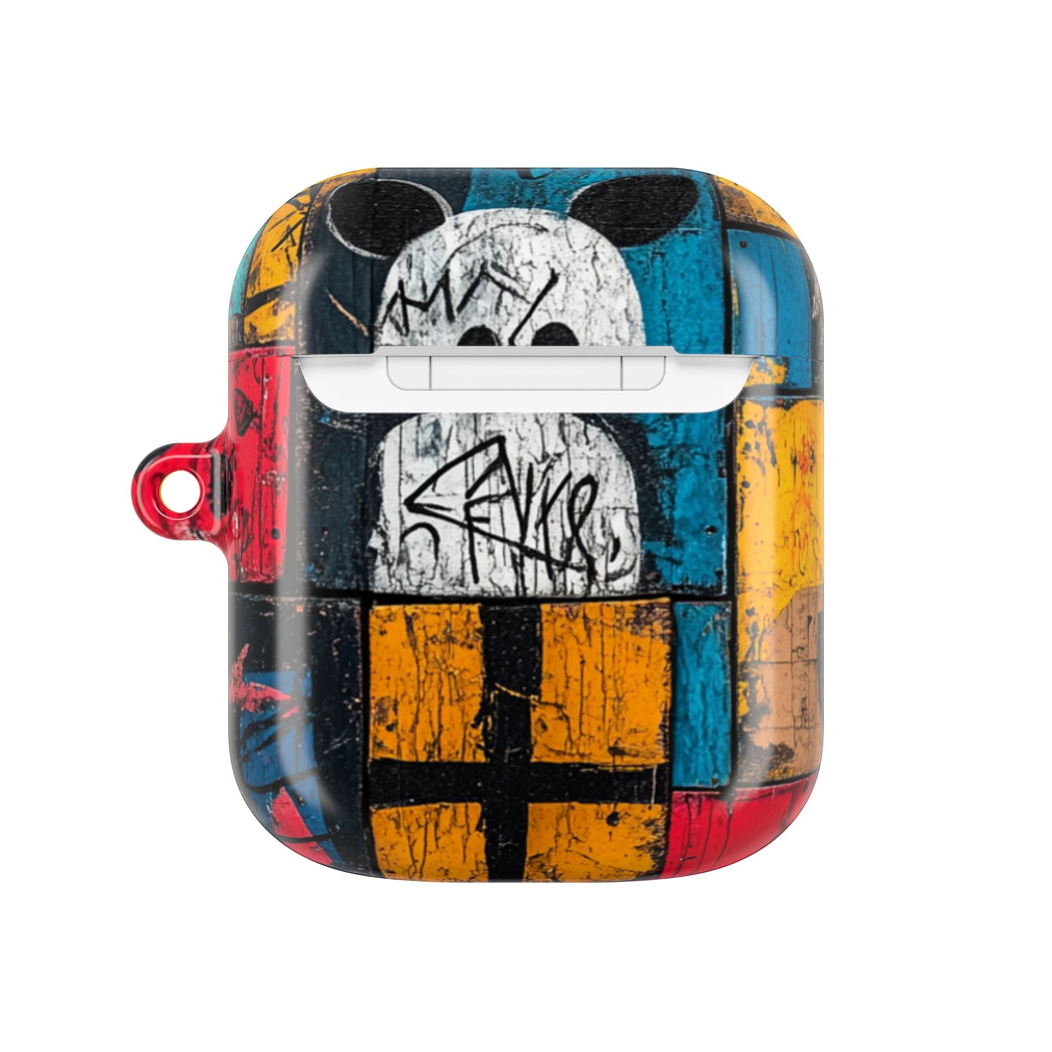 Valkoinen Orb Graffiti - AirPods Case