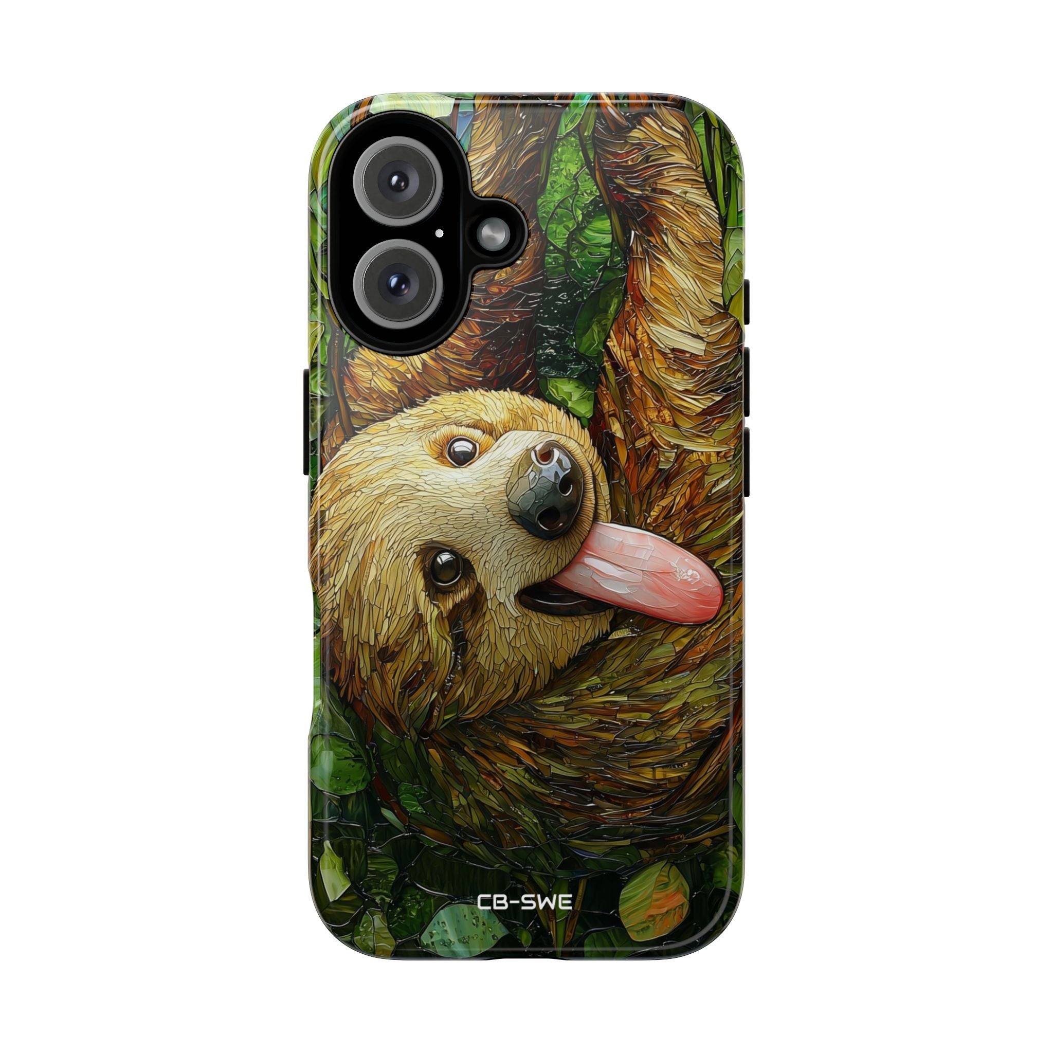 Sloth Hangs Playfully - iPhone Case