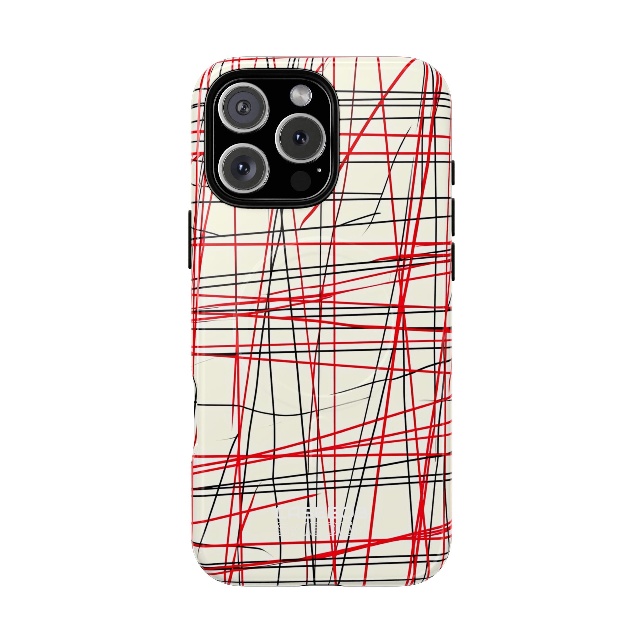 Crimson Wire Tangle iPhone 16 - Tough+