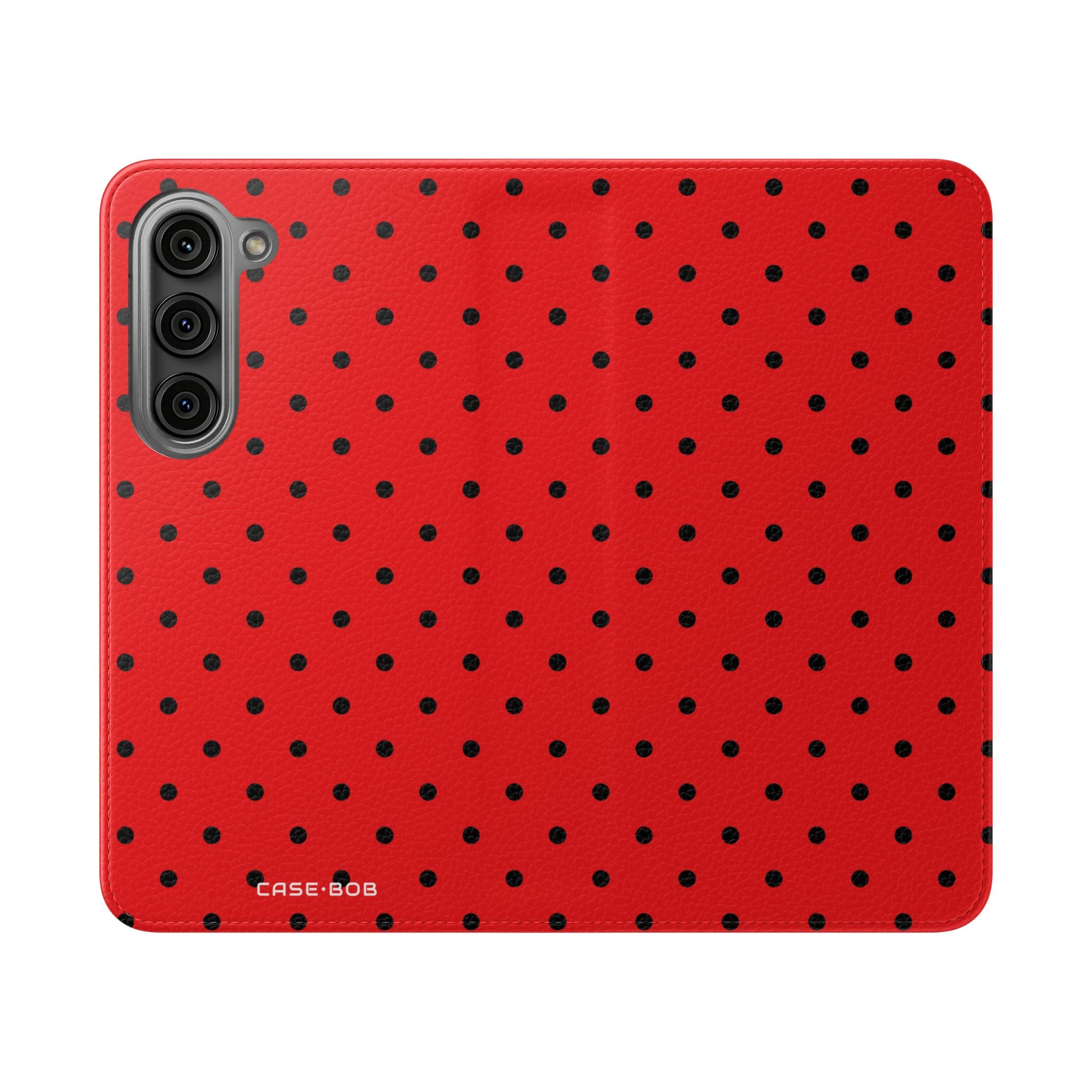 Black Dot Grid - Samsung S23 Case - Wallet