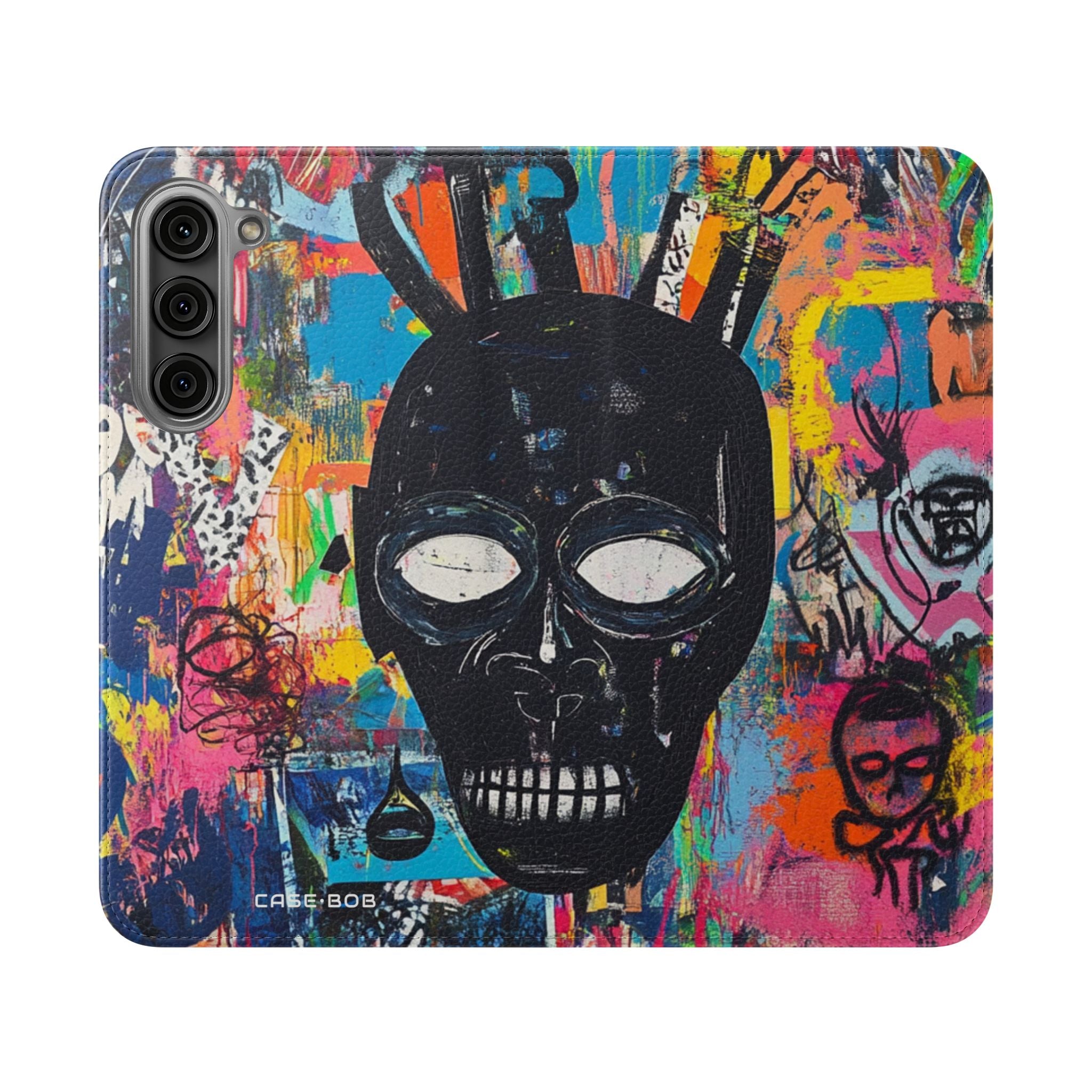 Neon Skull Burst - Samsung S23+ Case - Wallet