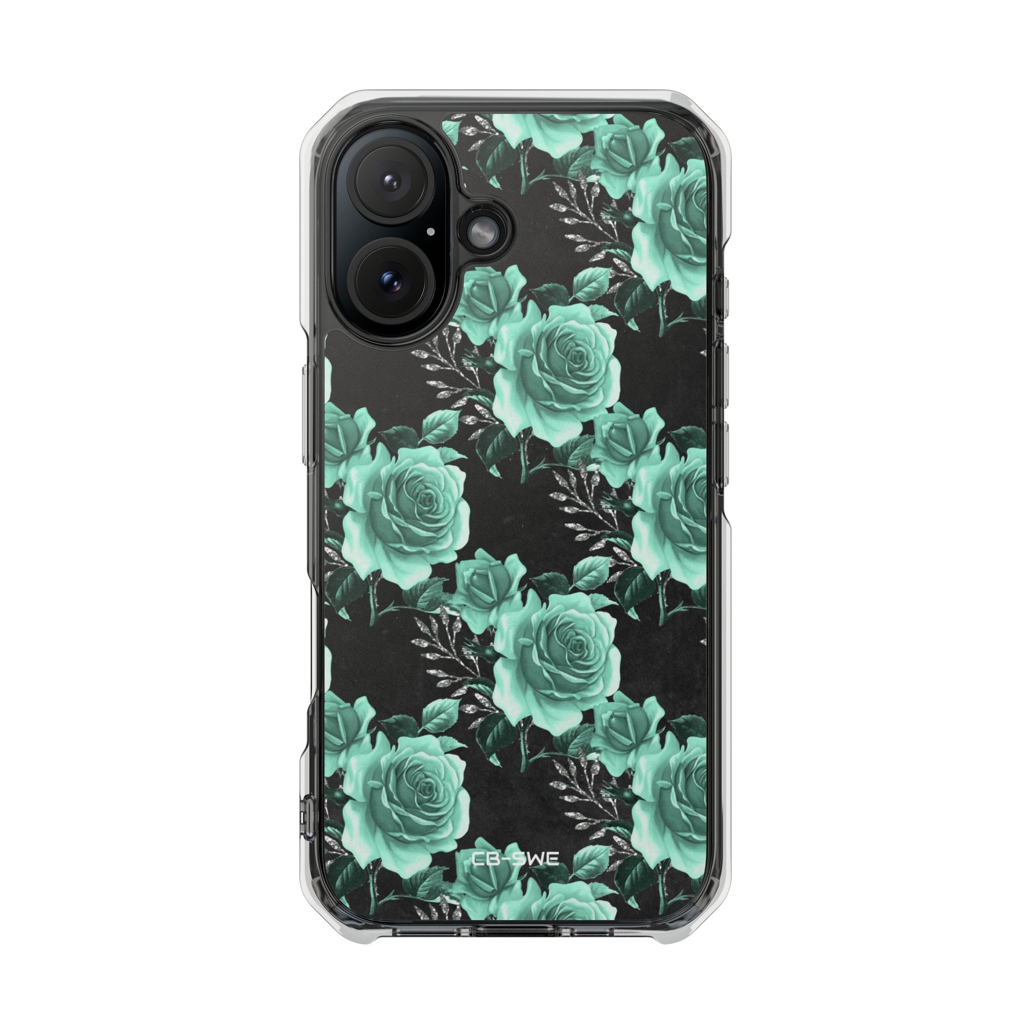 Turquoise Rose Symphony iPhone Case - Impact