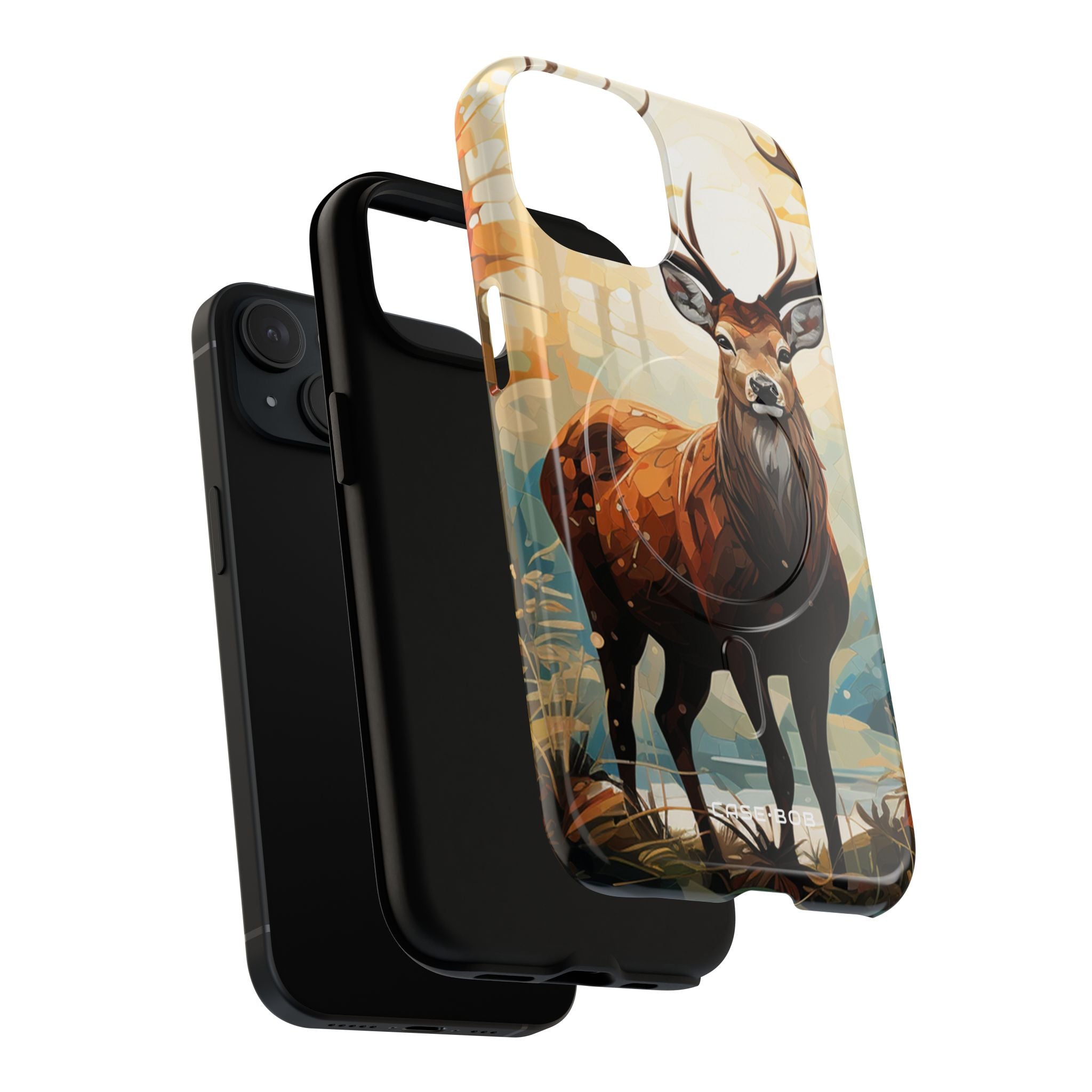 Glowing Stag iPhone 15 Case - Tough+