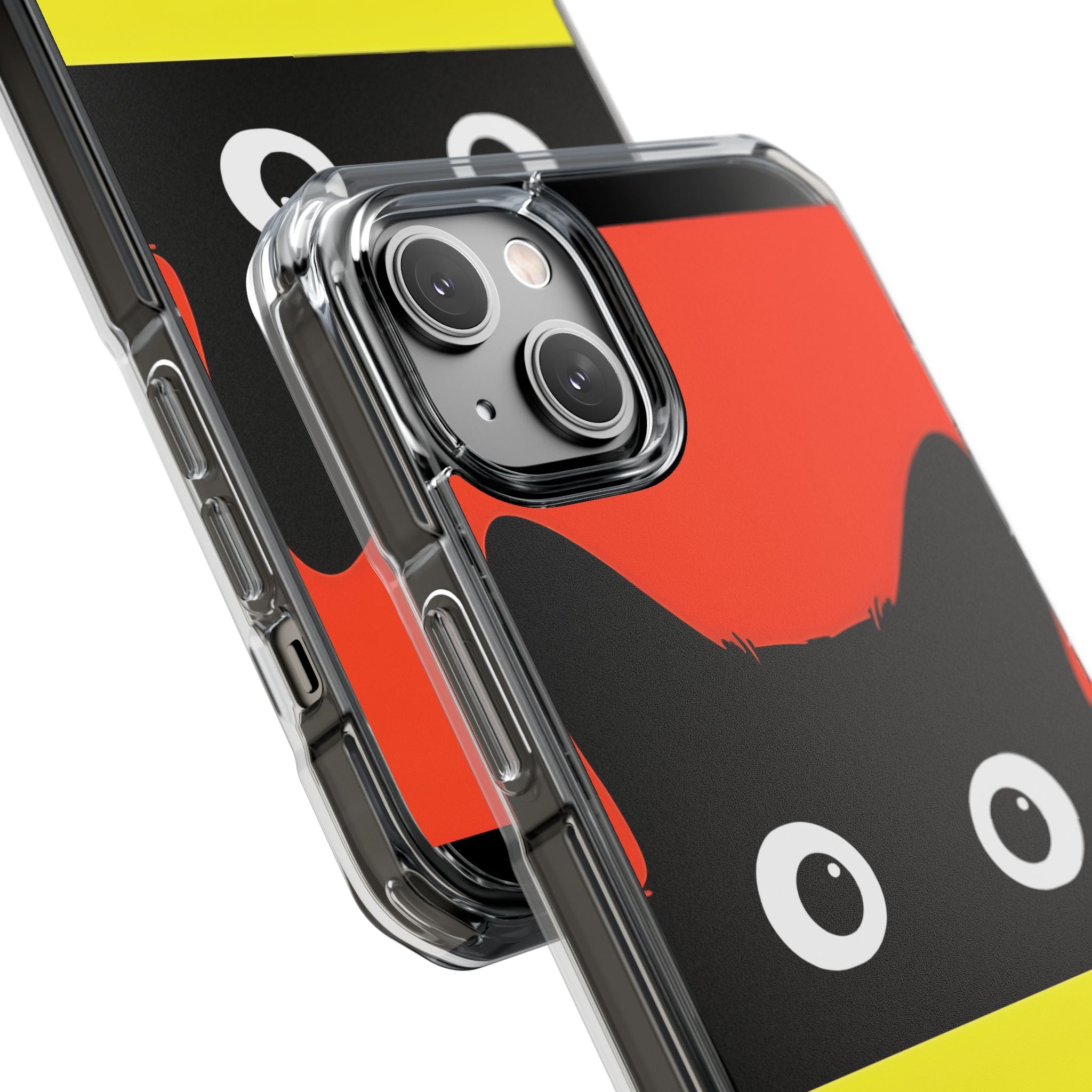 Peekaboo Cat Crimson iPhone 14 Plus Case - Impact