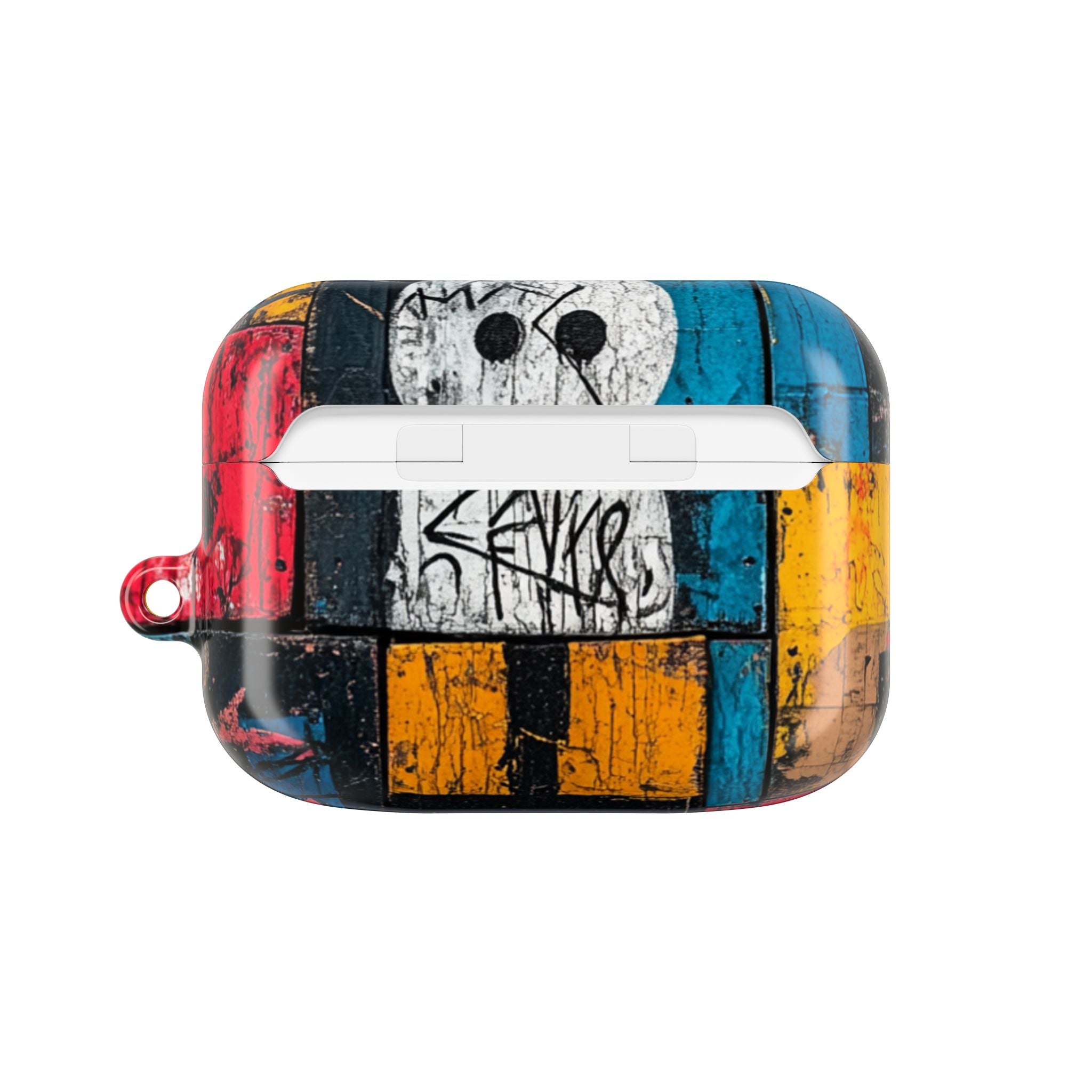 Valkoinen Orb Graffiti - AirPods Case
