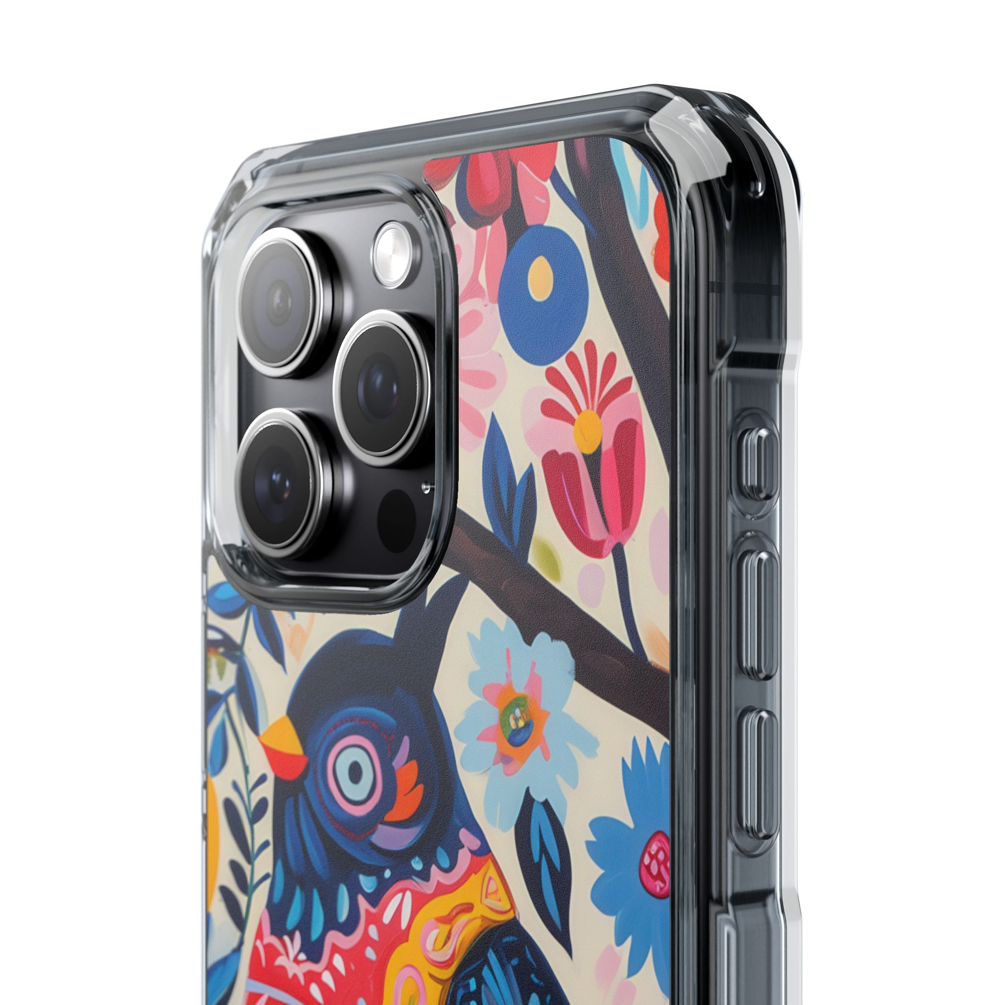 Whimsical Owl Garden iPhone 15 - Impact Clear+
