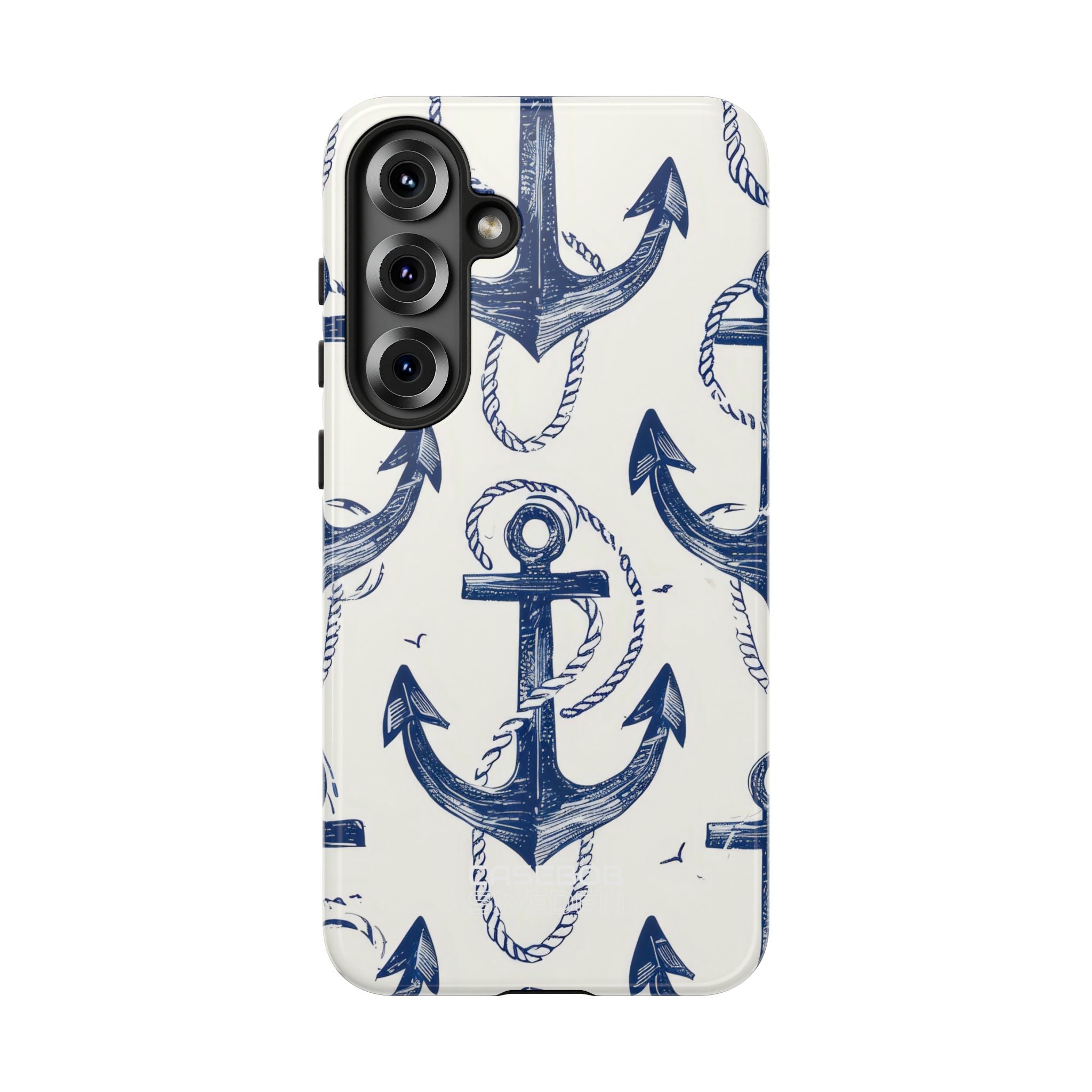 Navy Anchor Tapestry Samsung S25 - Tough