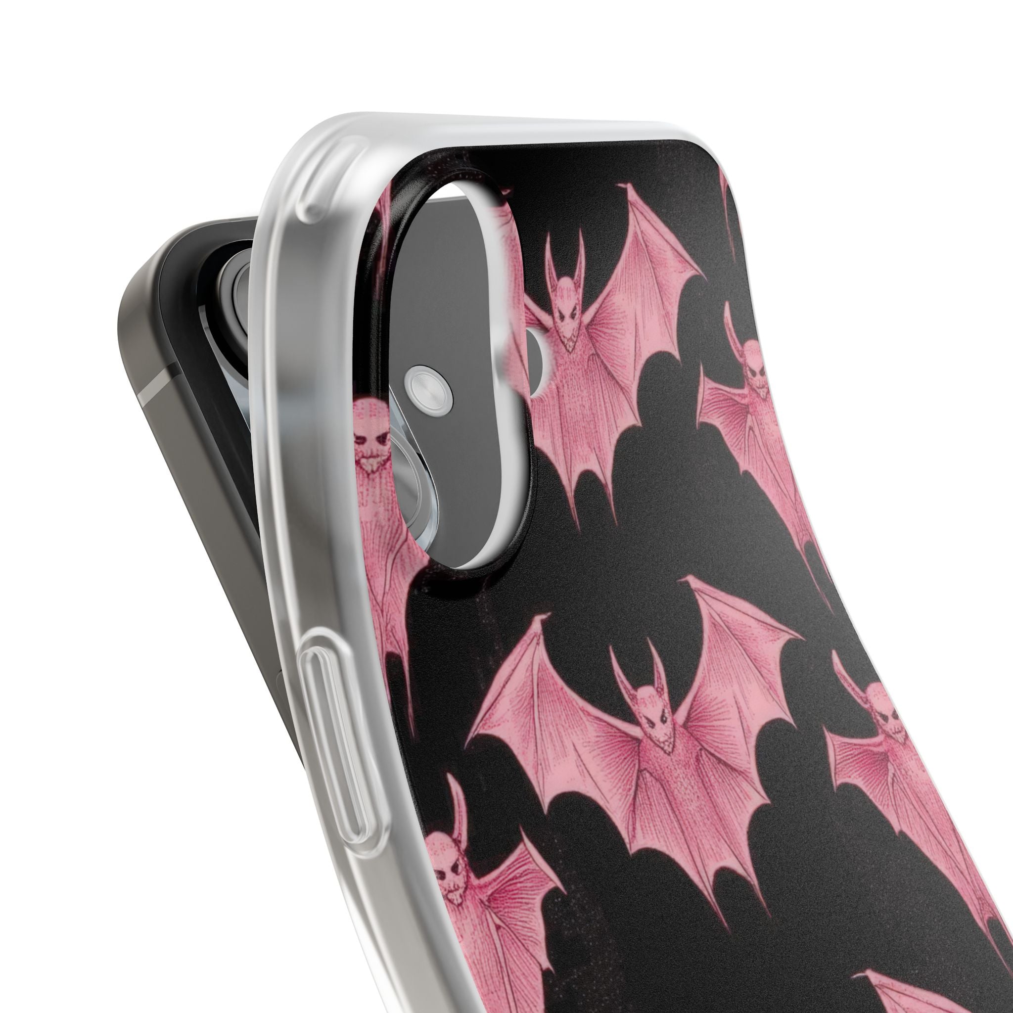 Pink Batwave iPhone 16 Case - Soft