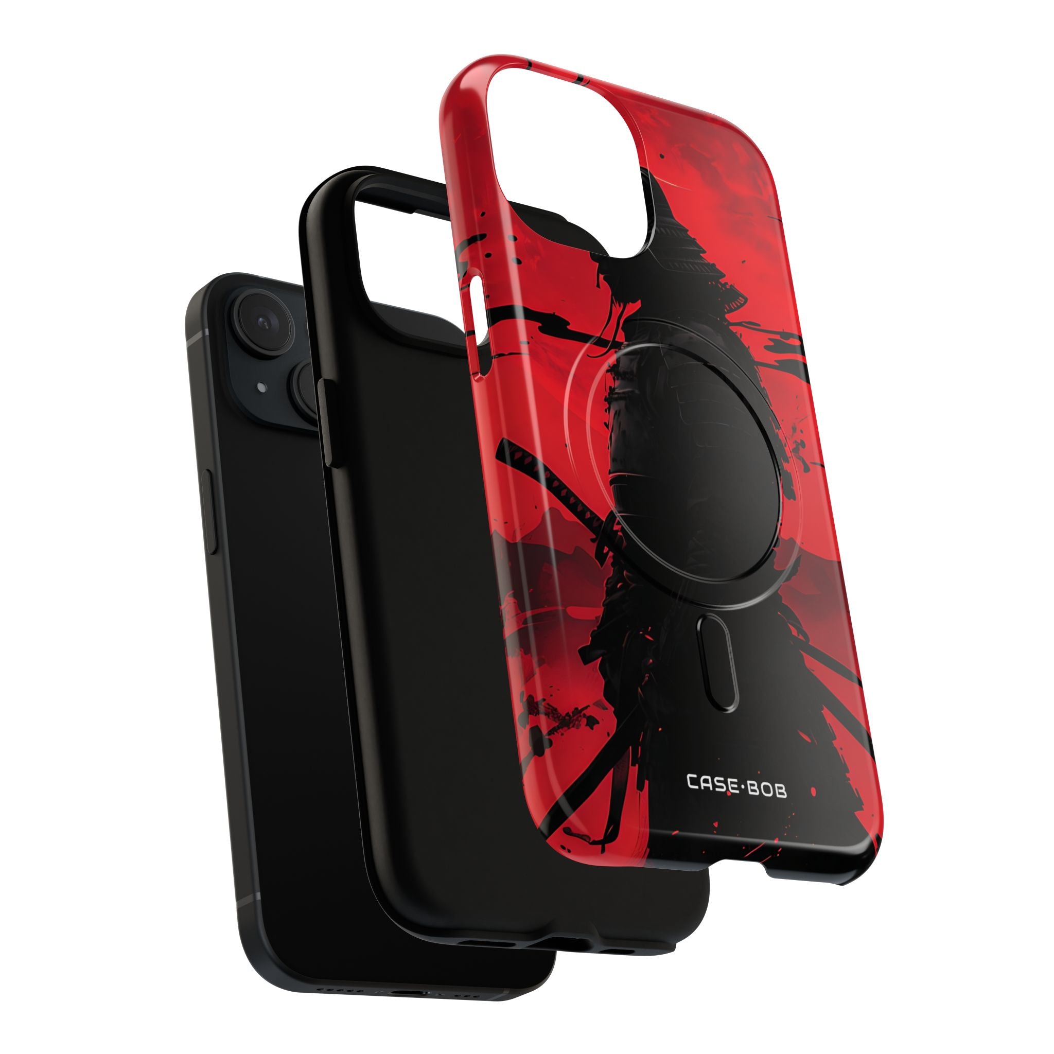 Crimson Samurai iPhone 15 Case - Tough+