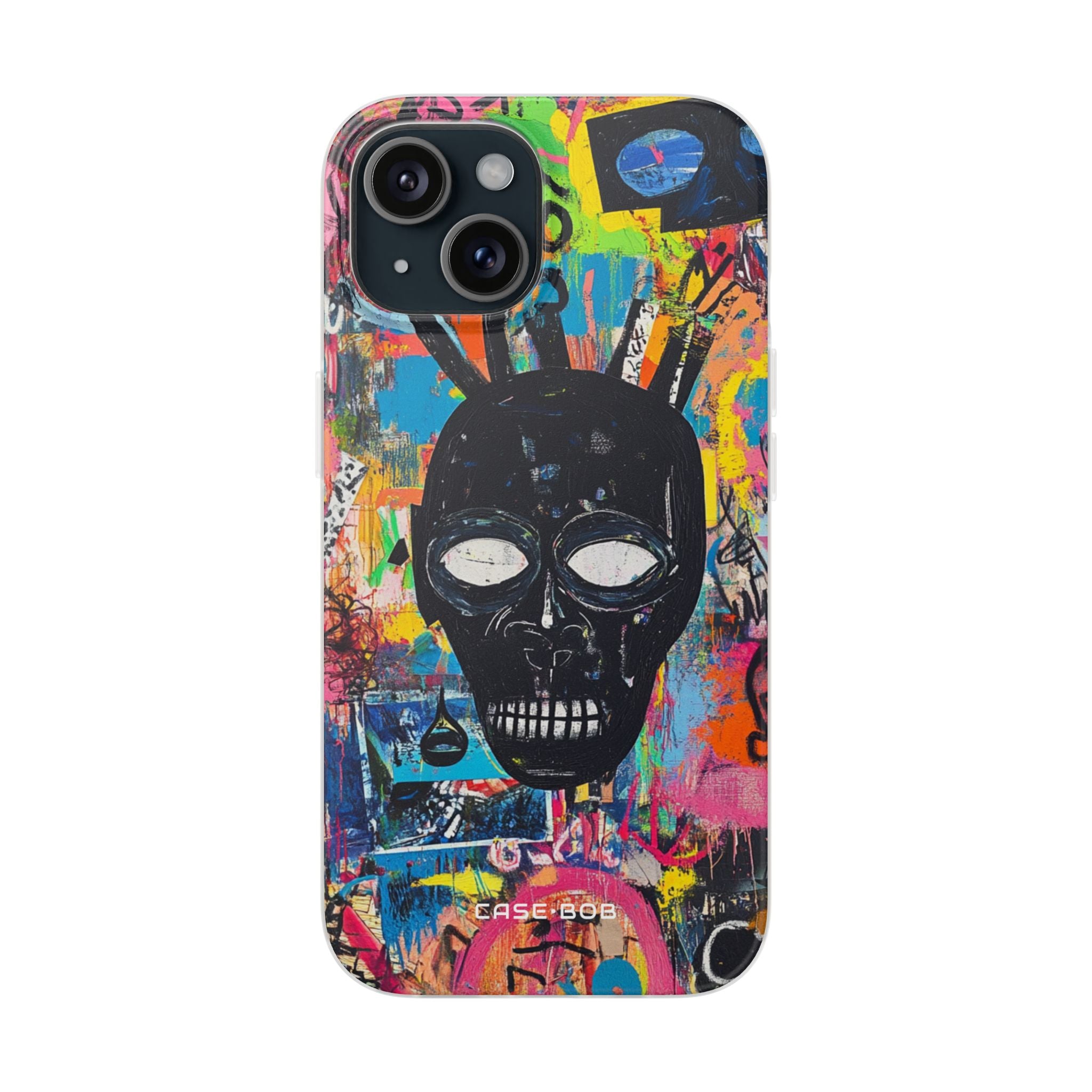 Skull Vortex iPhone 15 Case - Soft