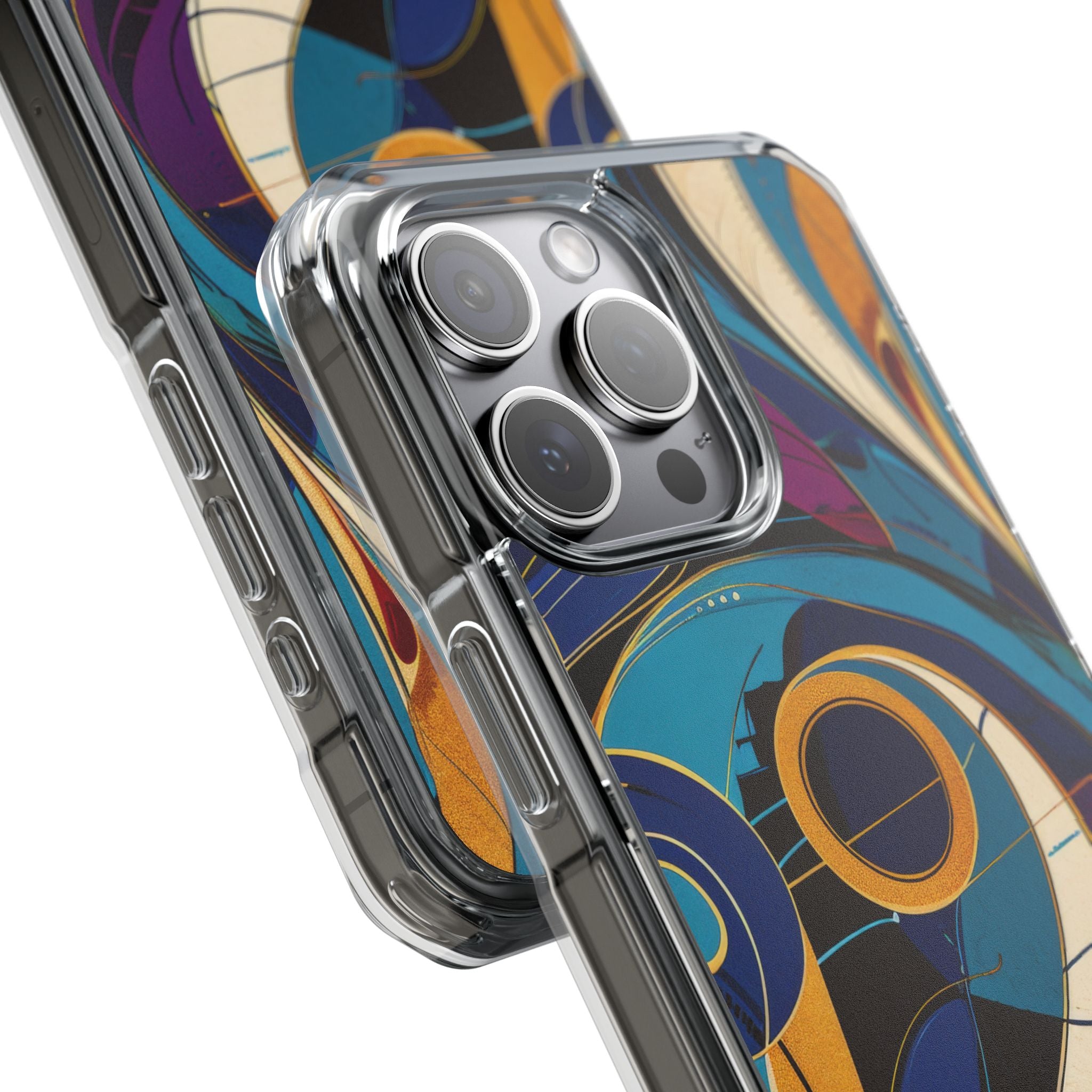 Swirling Copper Dreams iPhone 15 - Impact Clear+