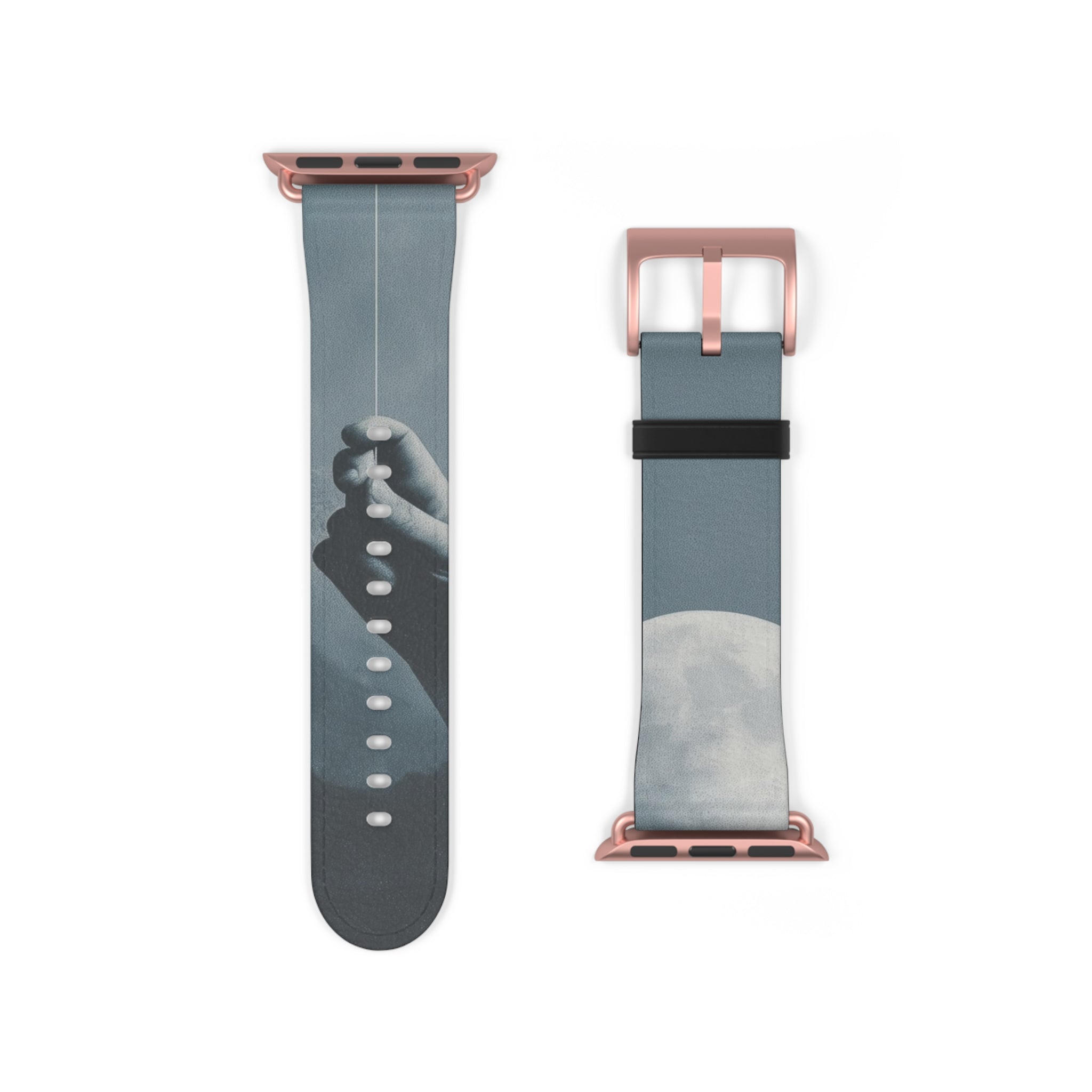 Moon Balloon Blue - Watch Band
