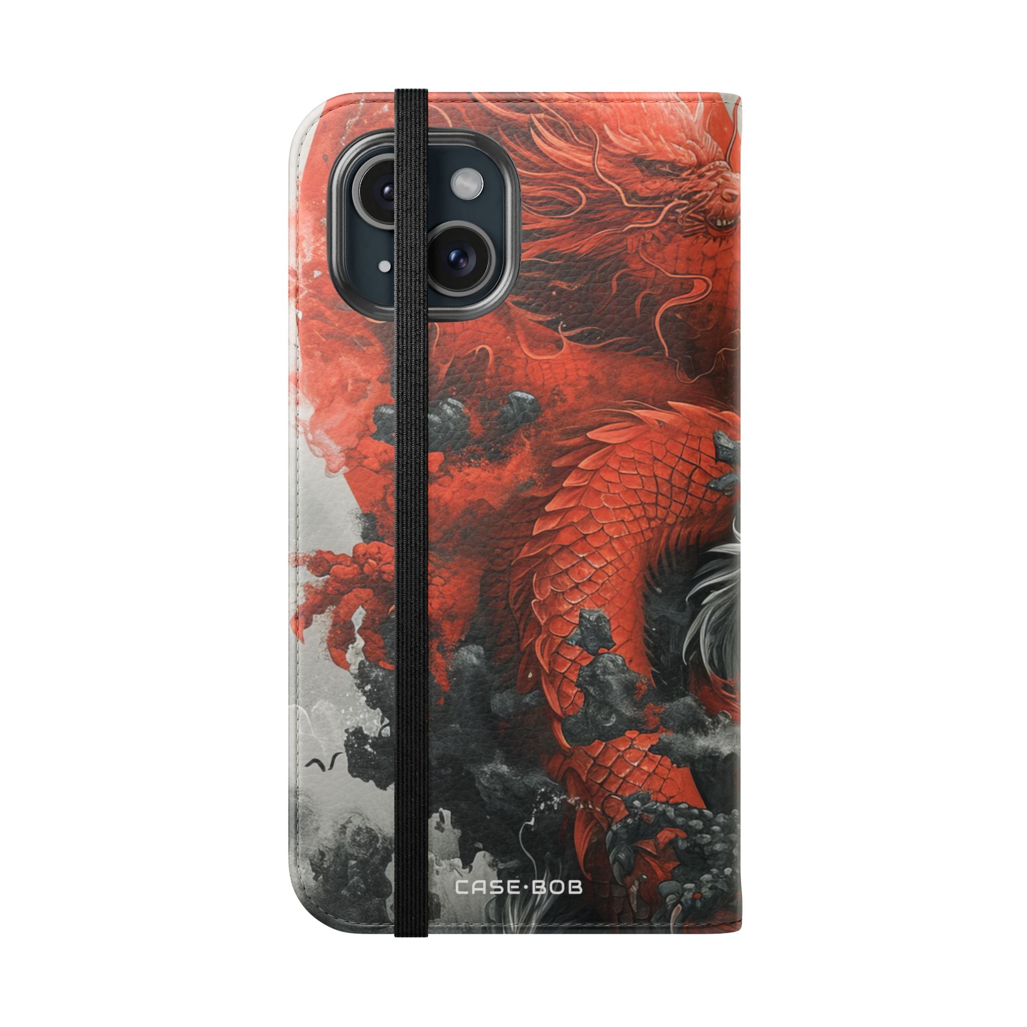 Twin Dragons Dance - iPhone 15 Case - Wallet