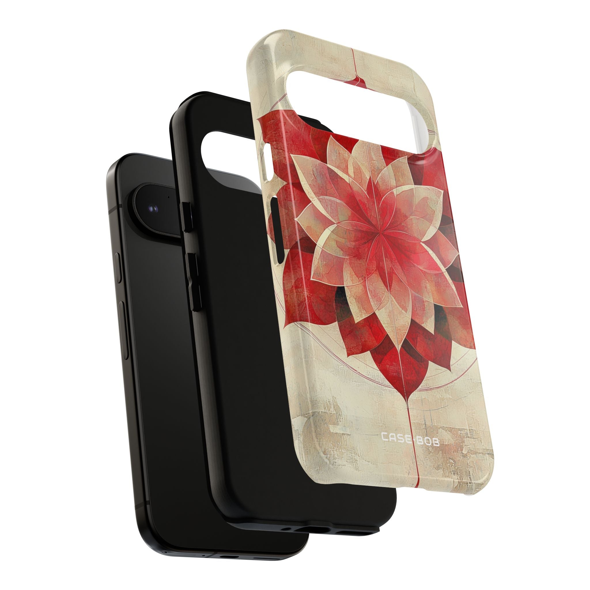Crimson Bloom Google Pixel 9 Pro Case - Tough
