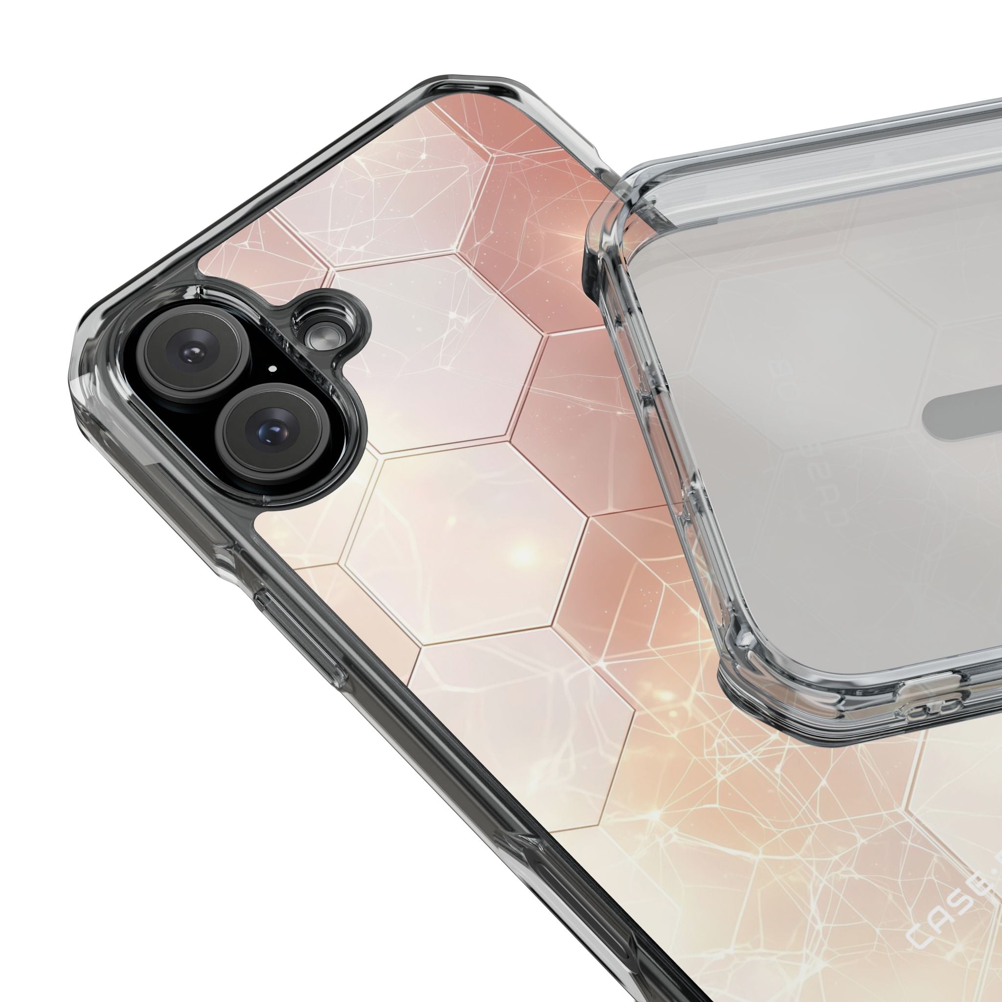 Honeycomb Glow iPhone 16 Plus Case - Impact