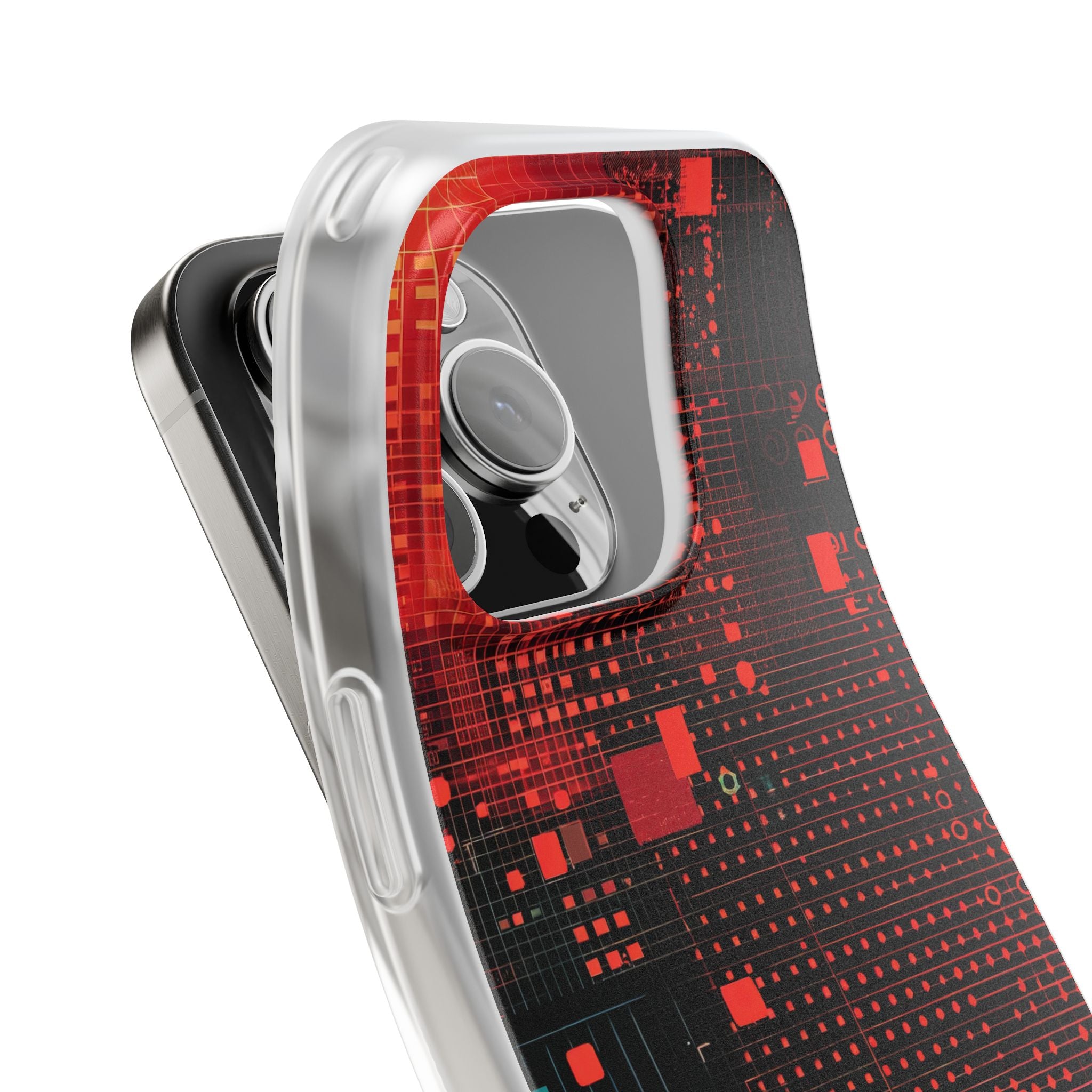 Grid Fusion iPhone 16 Pro Case - Soft