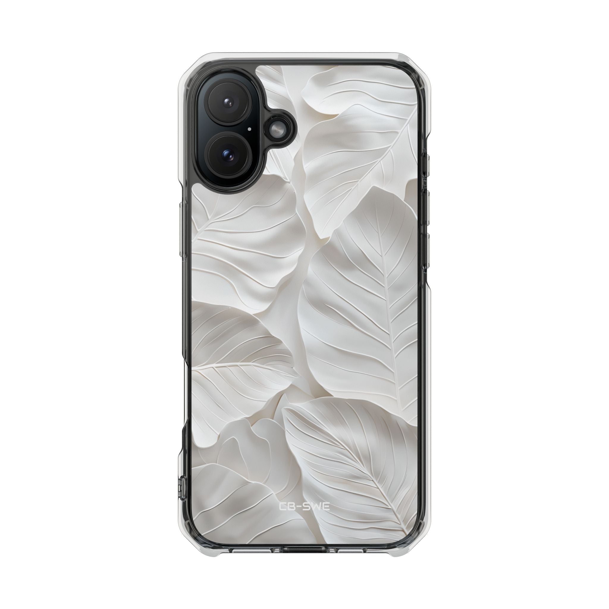Elegant Leaf Relief iPhone Case - Impact