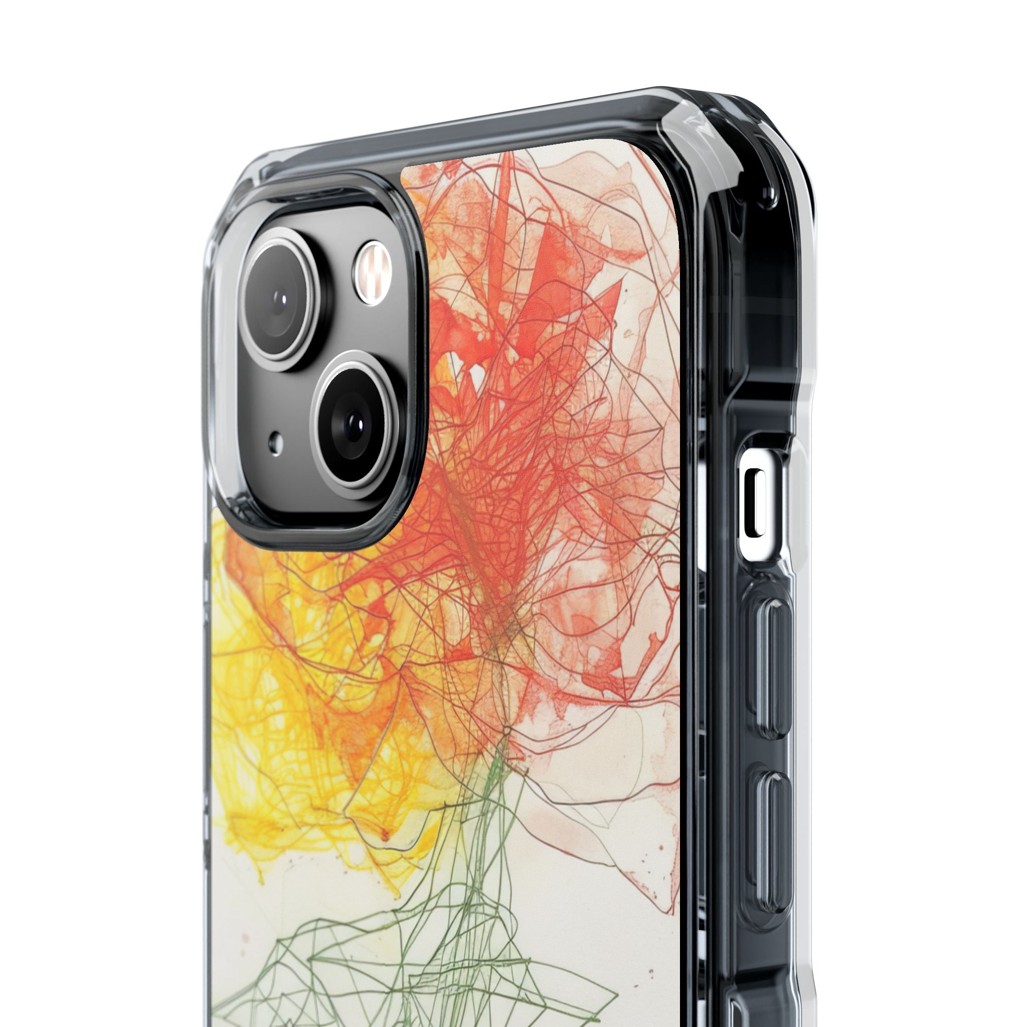 Fiery Blossom Tangle iPhone 14 - Impact Clear+