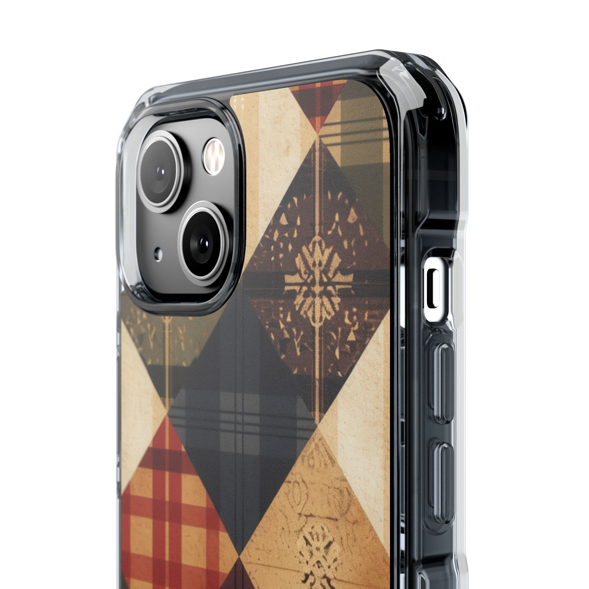 Rustic Quilt Charm iPhone 14 - Impact Clear+