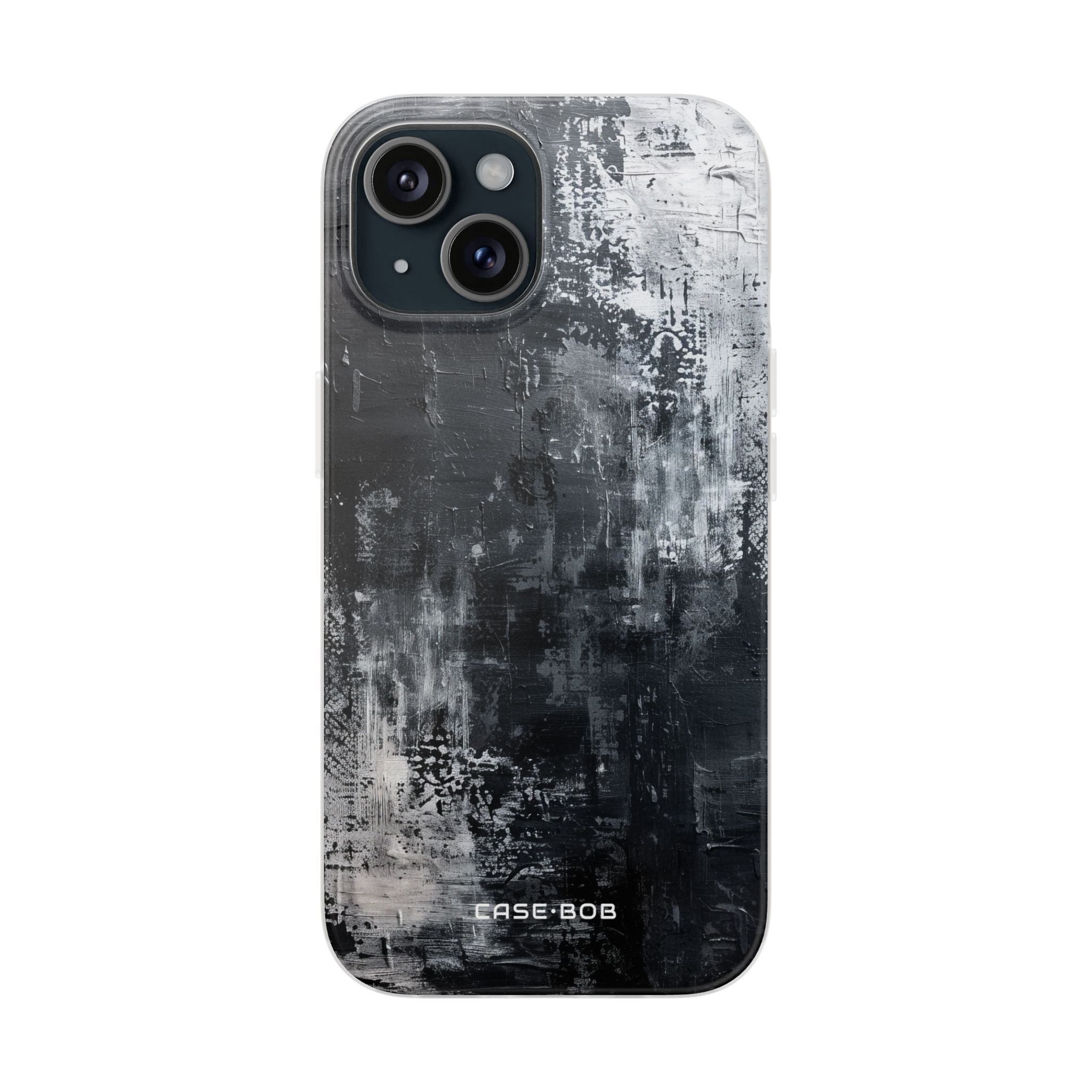 Textured Blackscape iPhone 15 Case - Soft