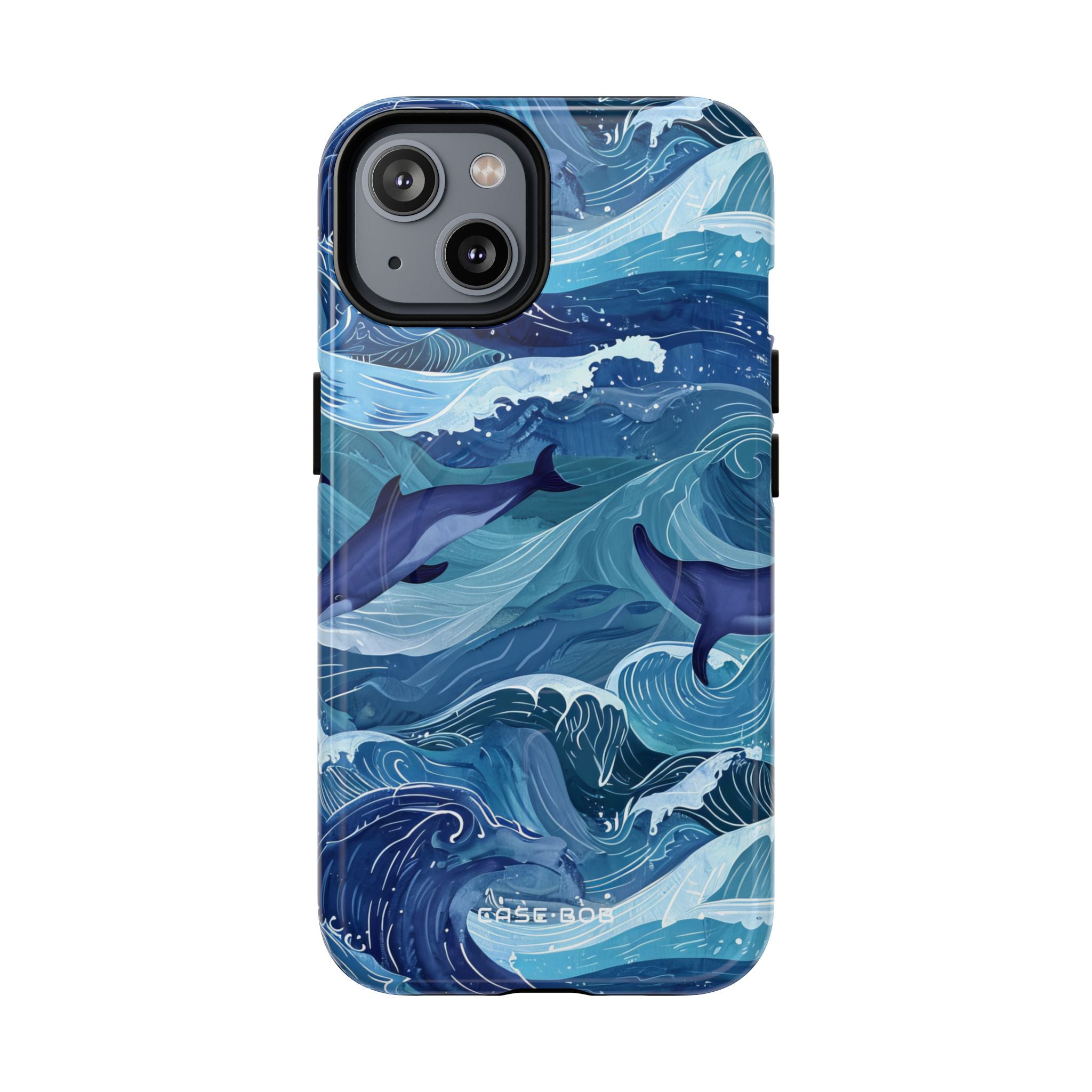 Dolphin Waves iPhone 14 Case - Tough+