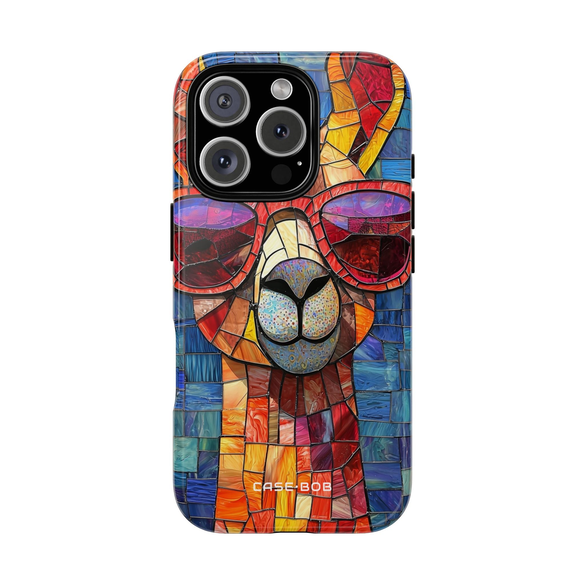 Llama Mosaic Glow iPhone 16 Pro Case - Tough